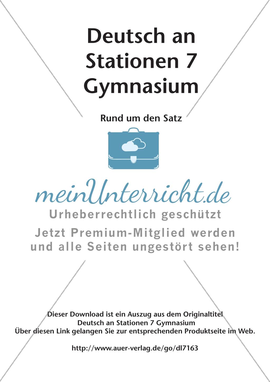 Zusammengesetzte Sätze und Satzarten Preview 2