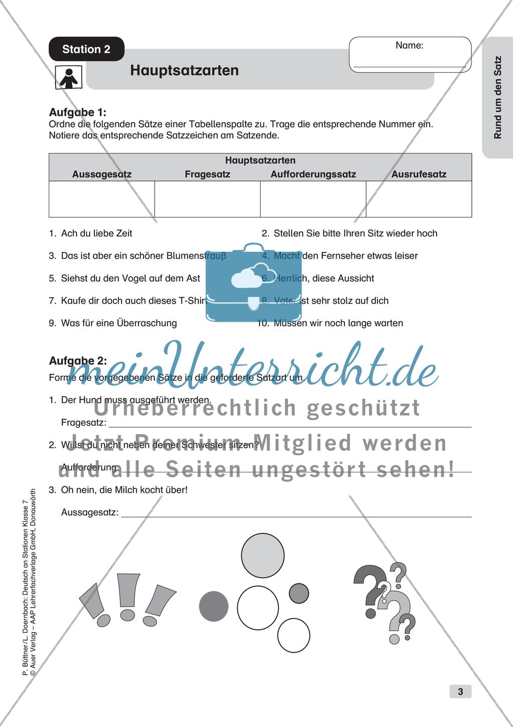 Zusammengesetzte Sätze und Satzarten Preview 5