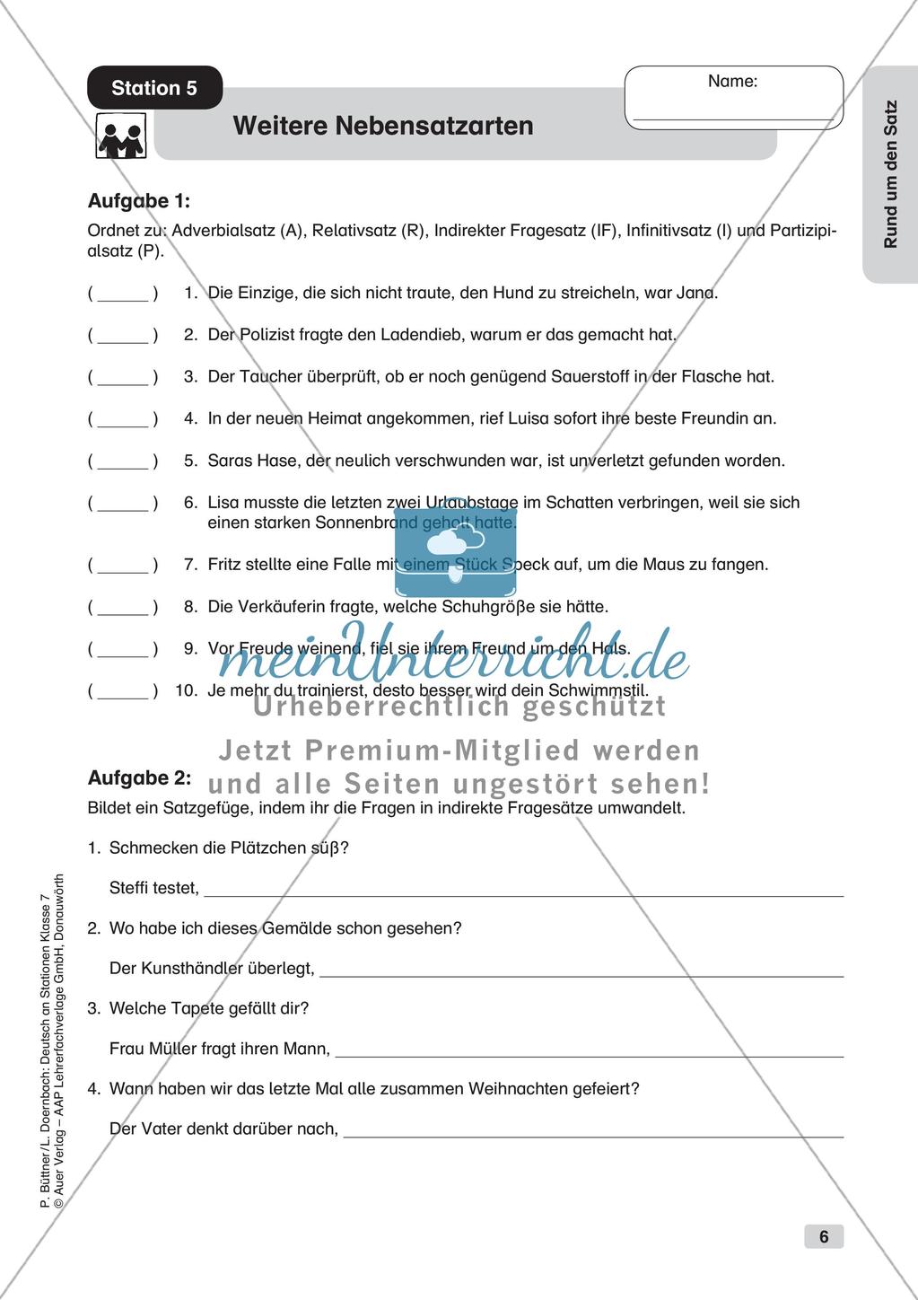 Zusammengesetzte Sätze und Satzarten Preview 8