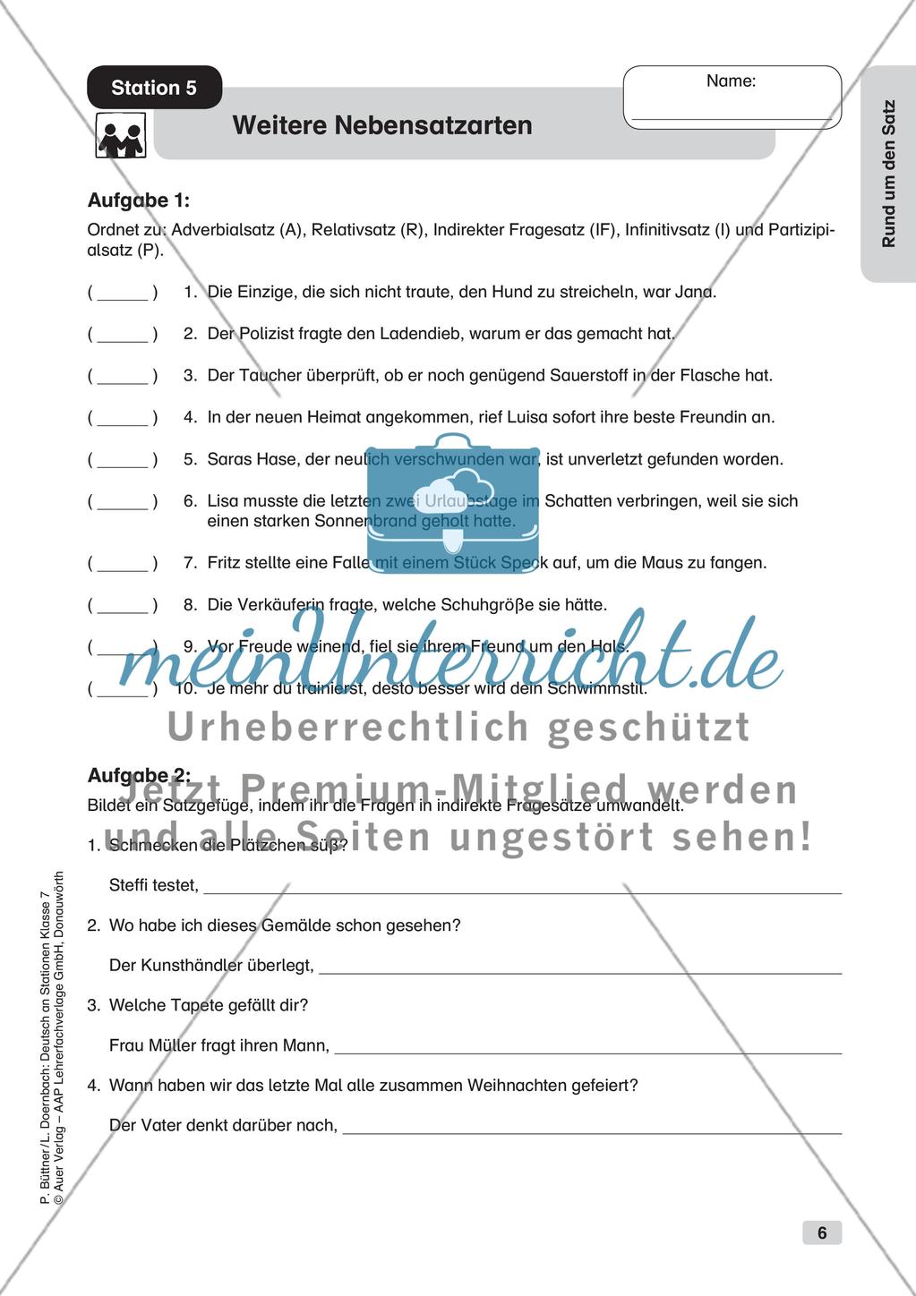 Zusammengesetzte Sätze und Satzarten Preview 8