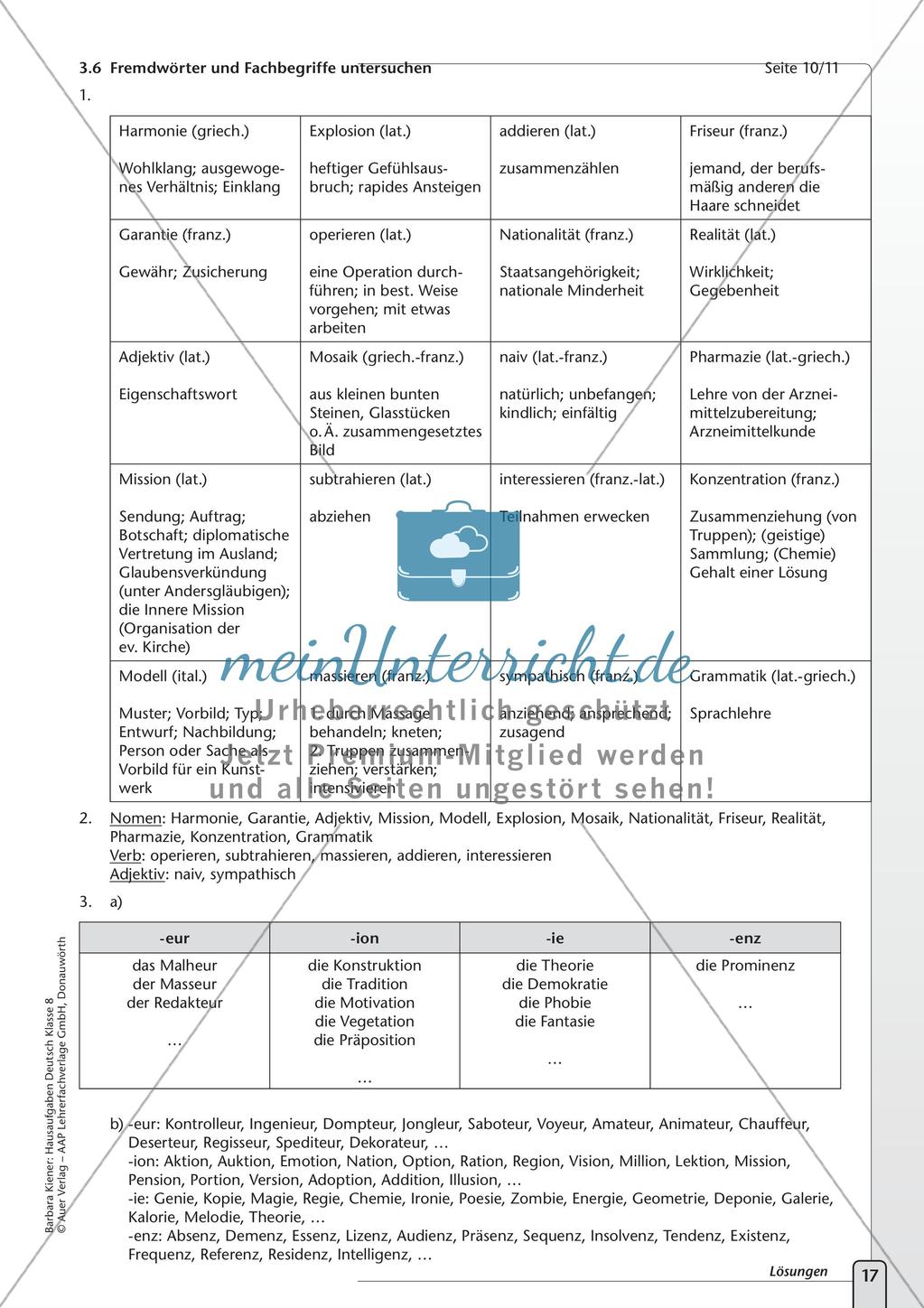 Hausaufgaben: Sprache untersuchen Preview 19