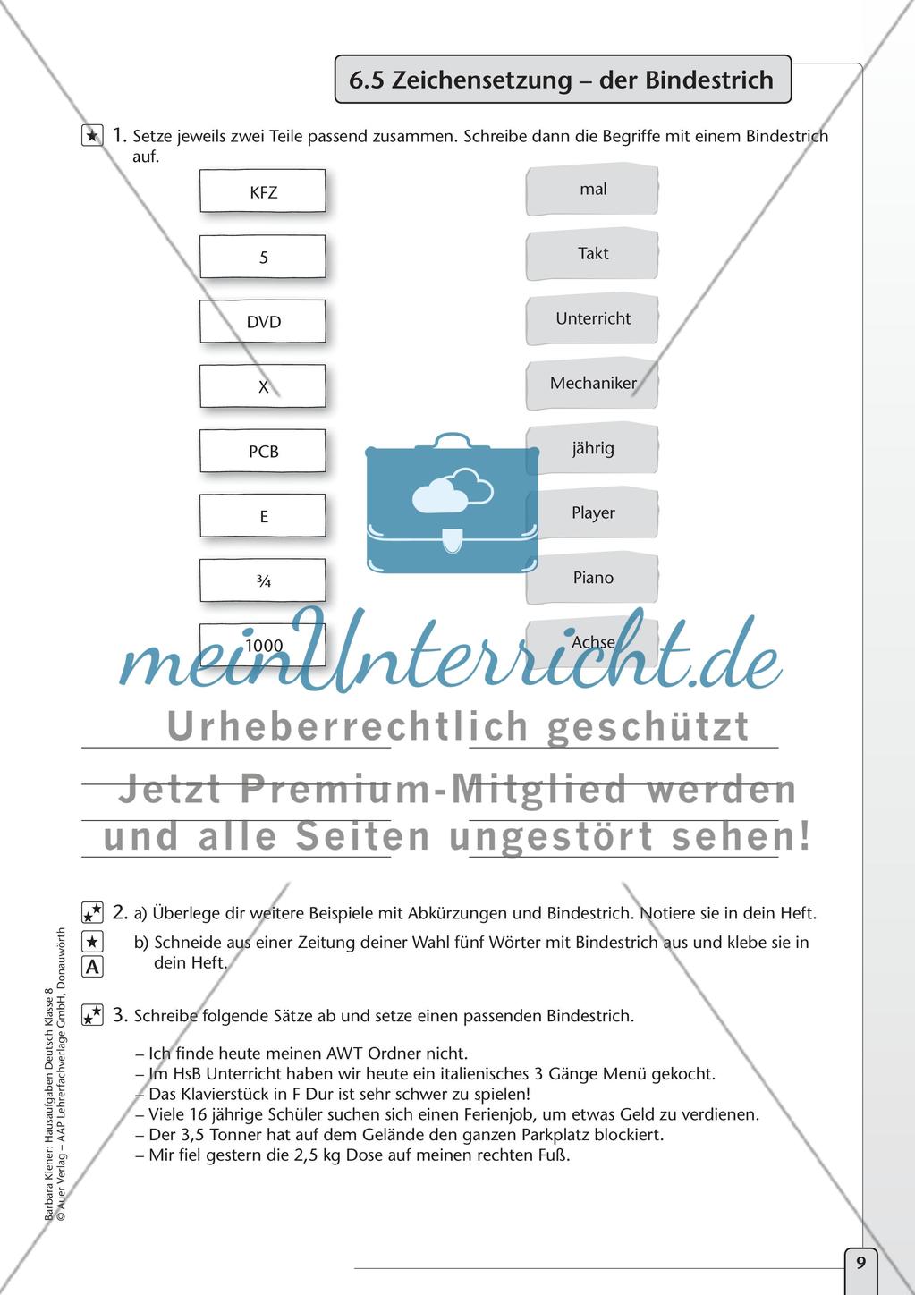 Hausaufgaben: Grammatik und Rechtschreibung Preview 11