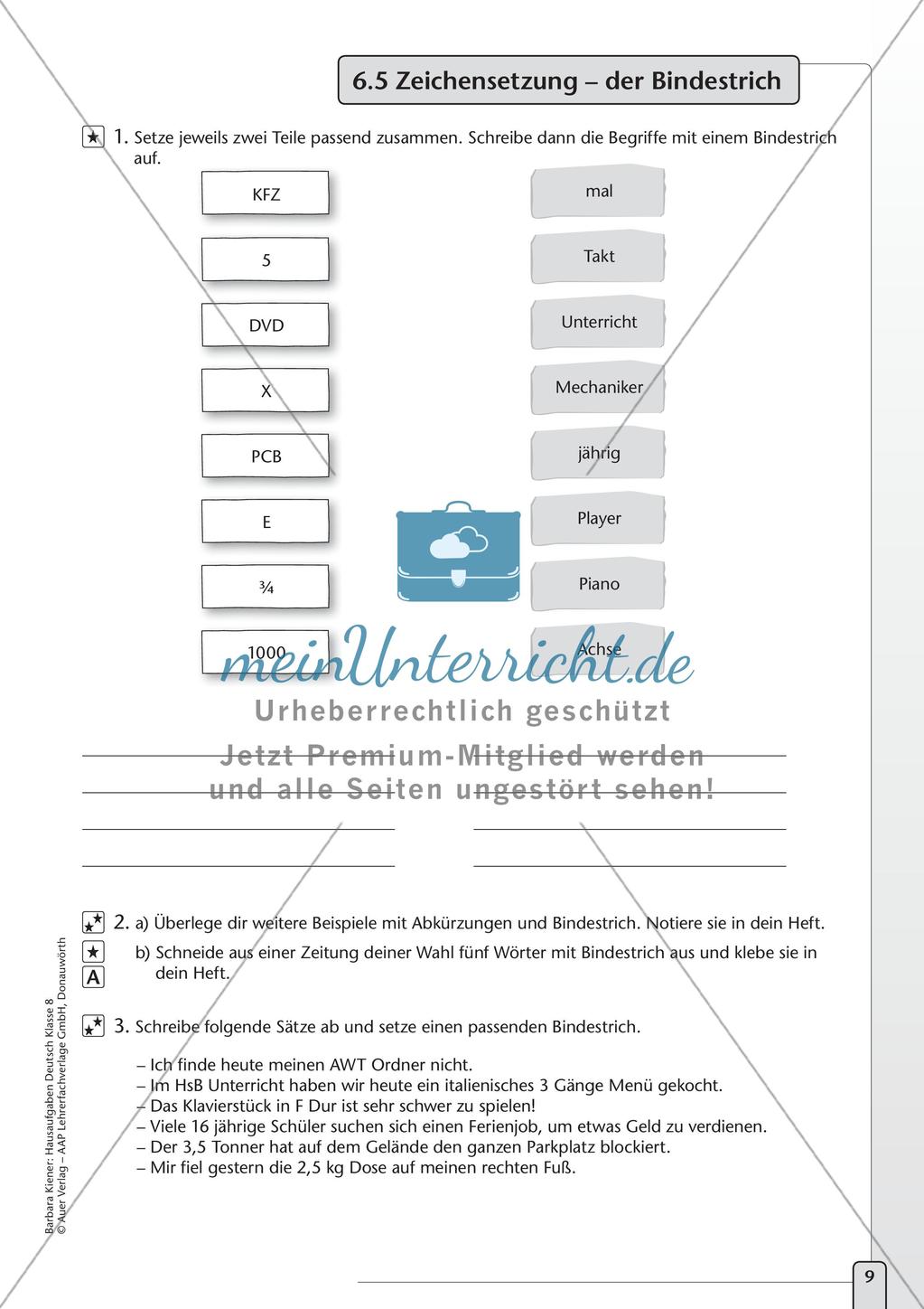 Hausaufgaben: Grammatik und Rechtschreibung Preview 11