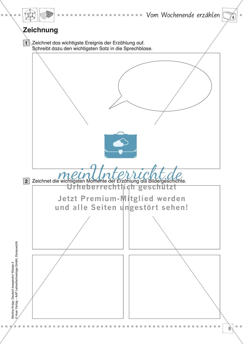 Kooperative Lernmethoden: Erzählungen vom Wochenende Preview 7