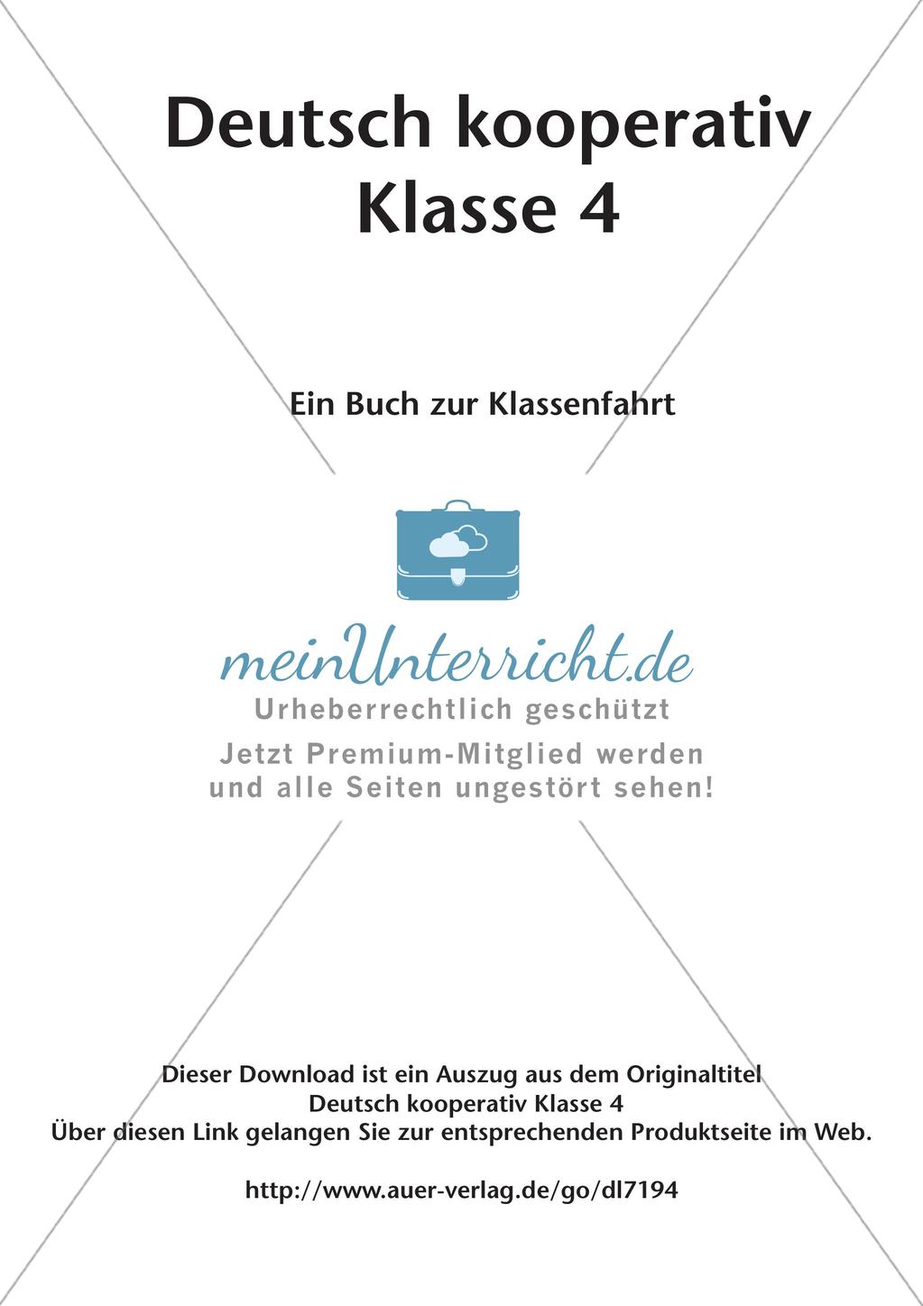 Kooperative Methoden: Ein Buch zur Klassenfahrt Preview 2