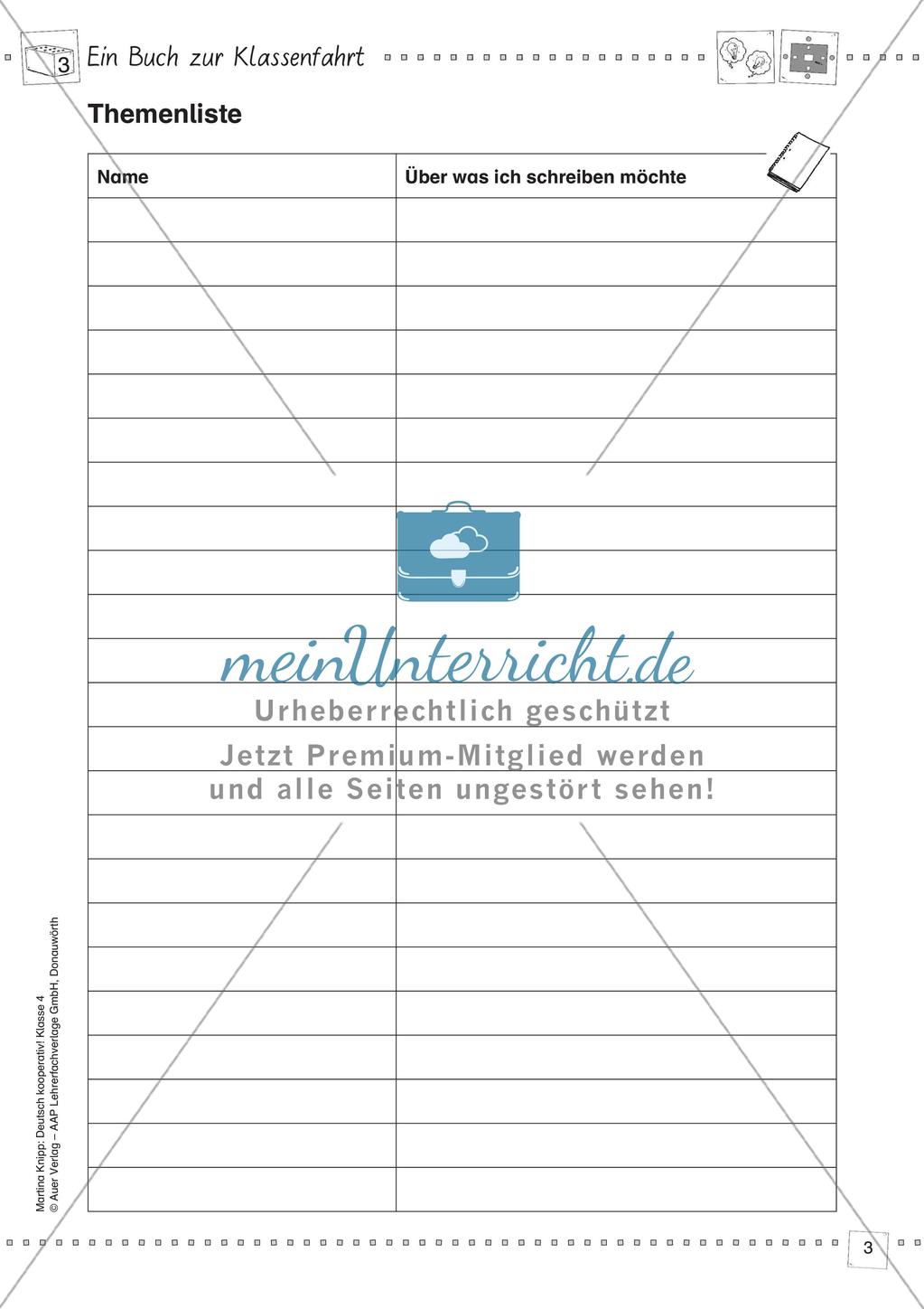 Kooperative Methoden: Ein Buch zur Klassenfahrt Preview 5