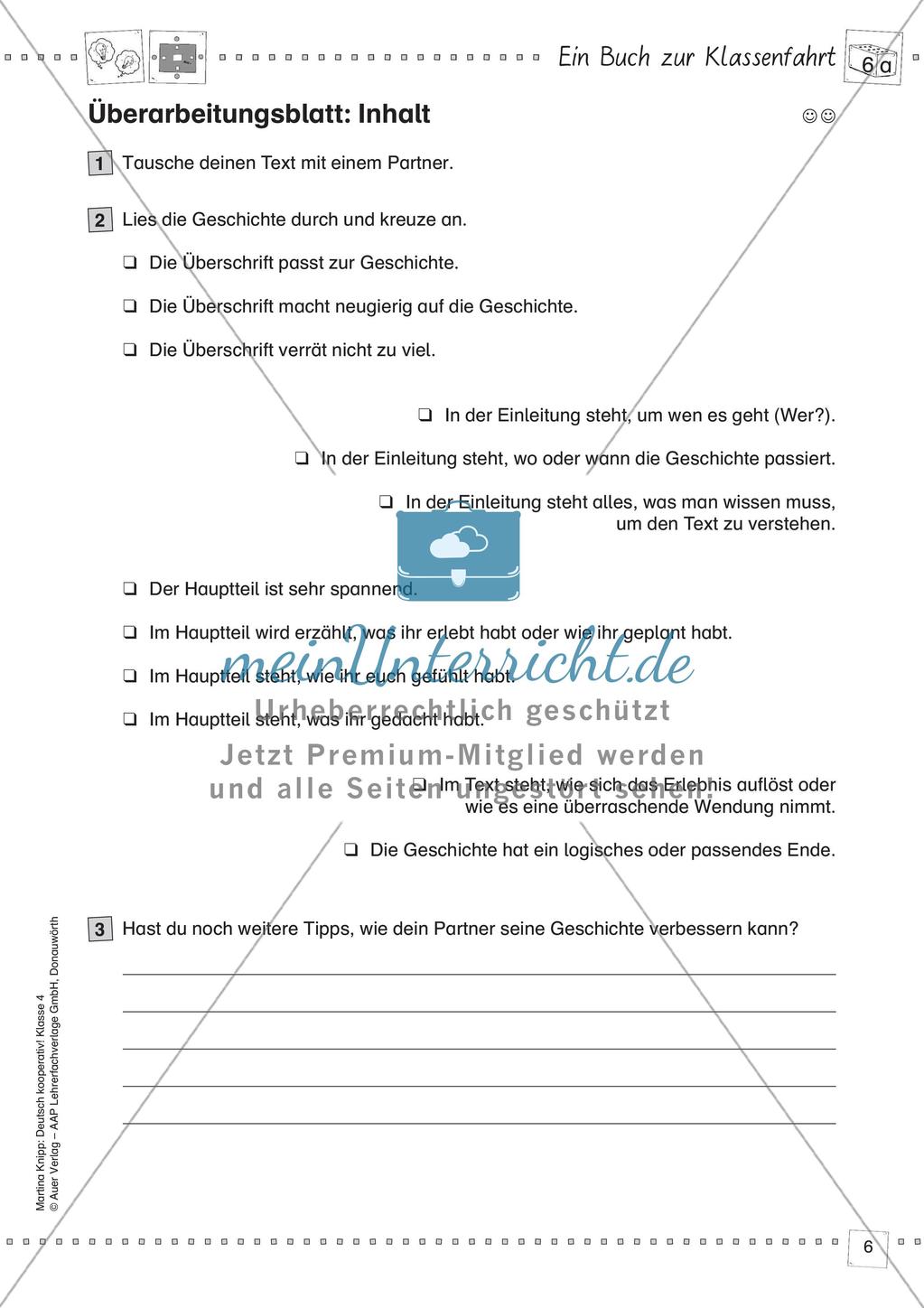 Kooperative Methoden: Ein Buch zur Klassenfahrt Preview 8