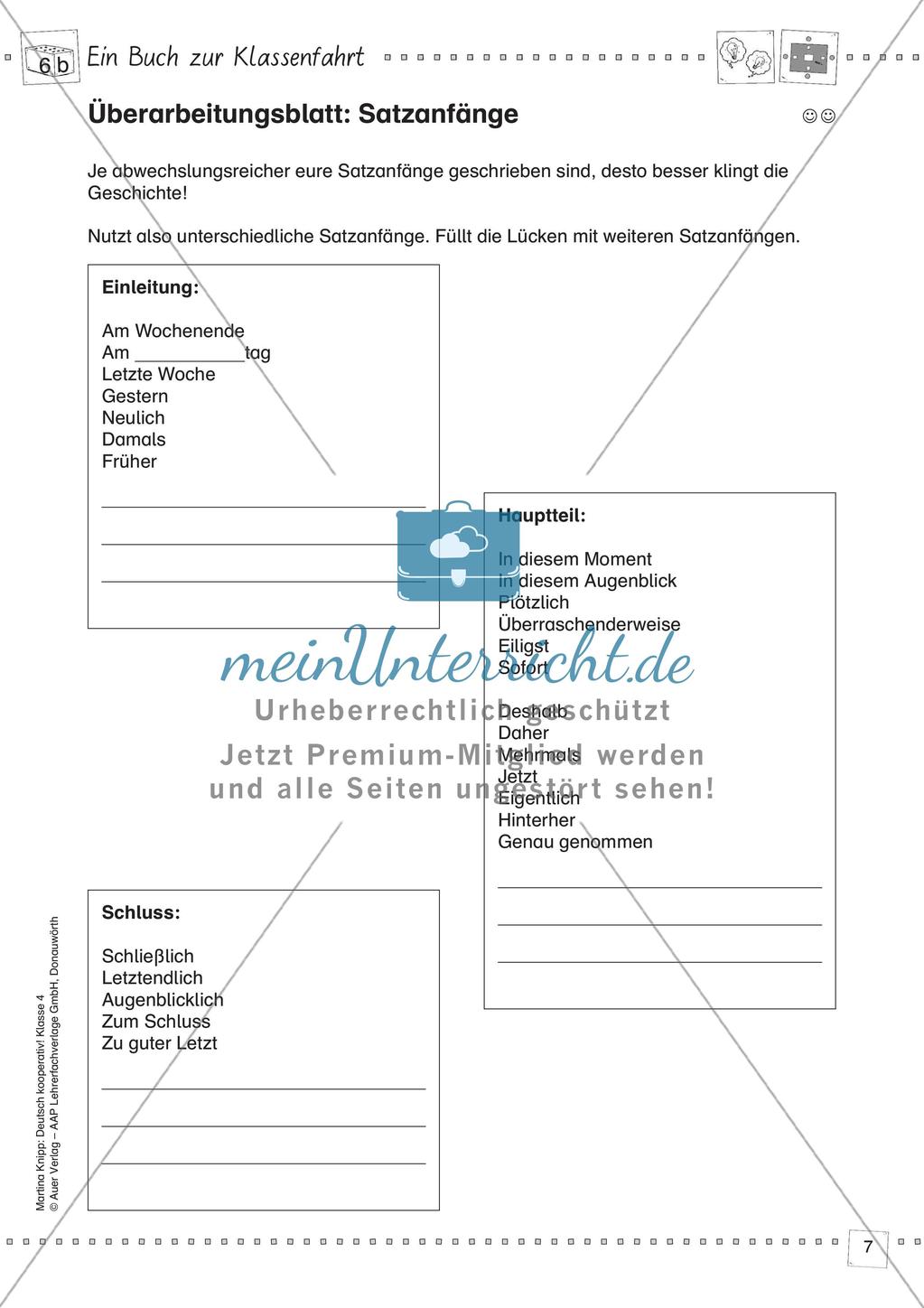 Kooperative Methoden: Ein Buch zur Klassenfahrt Preview 9