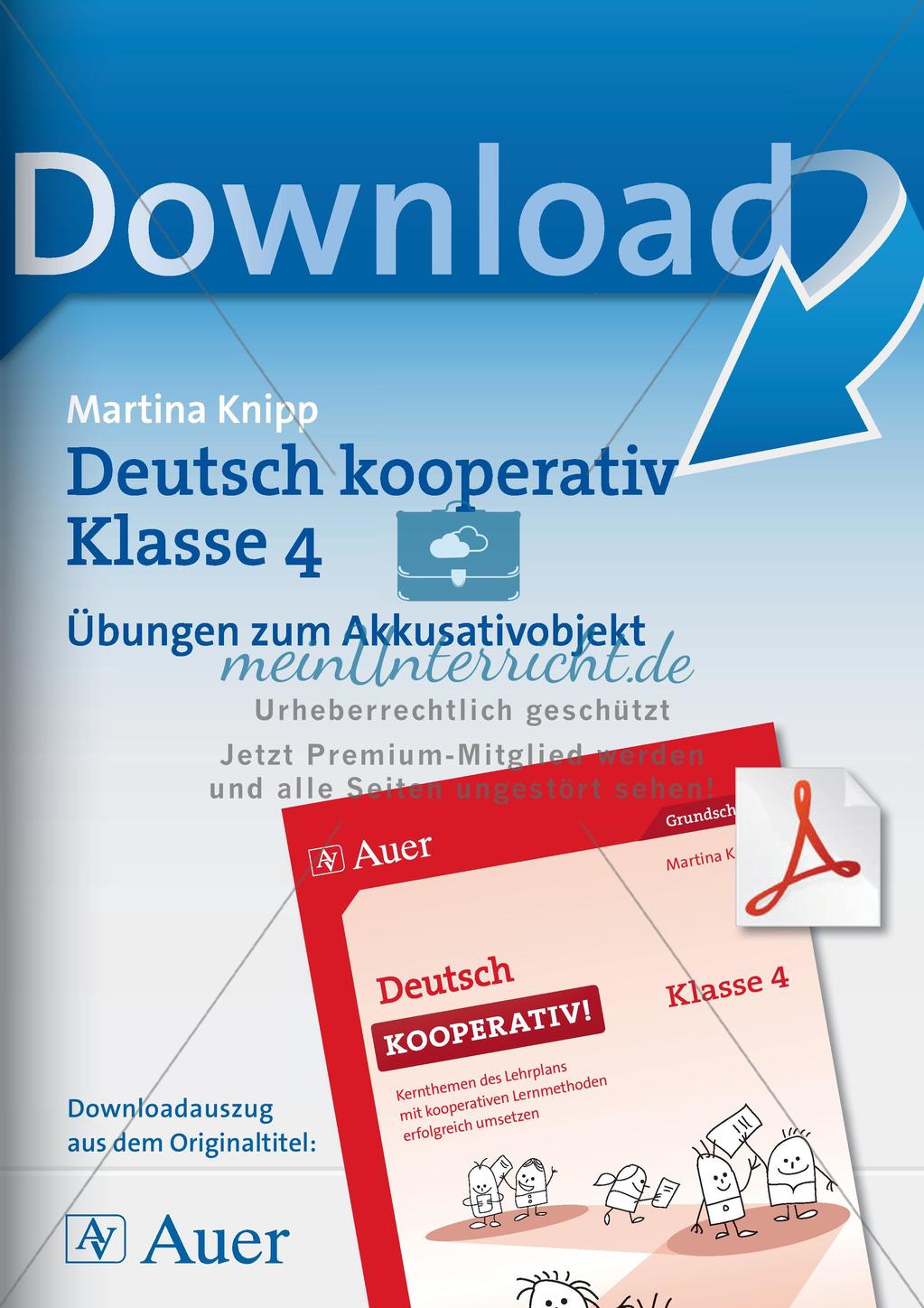 Kooperative Methoden: Akkusativobjekt Preview 1