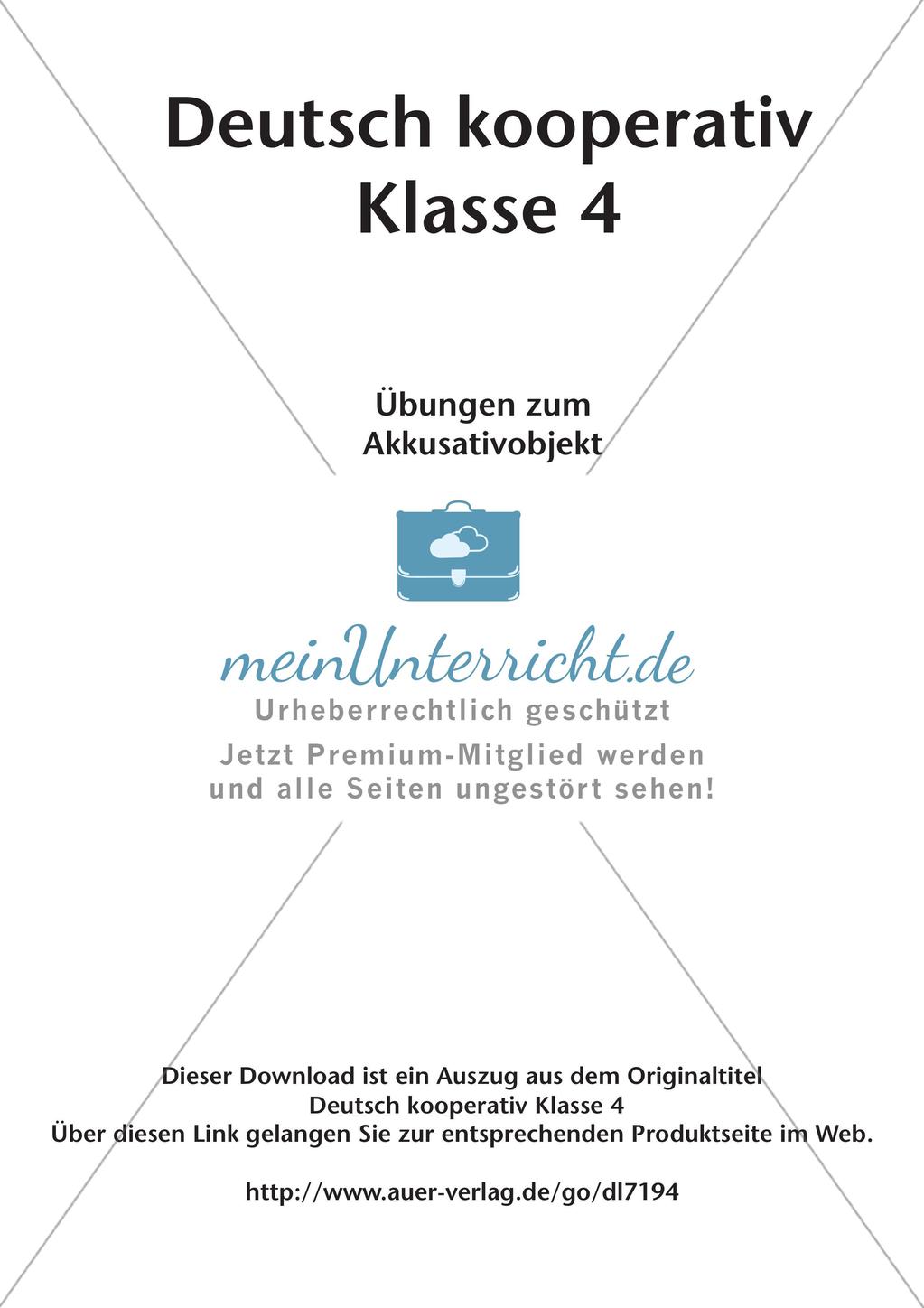 Kooperative Methoden: Akkusativobjekt Preview 2