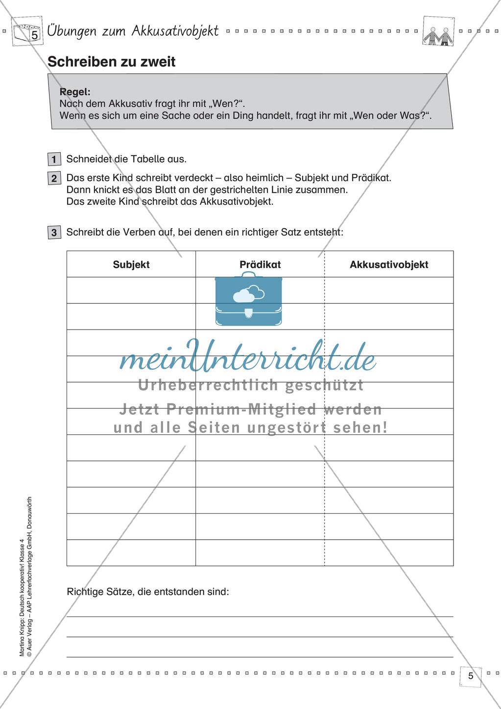 Kooperative Methoden: Akkusativobjekt Preview 7