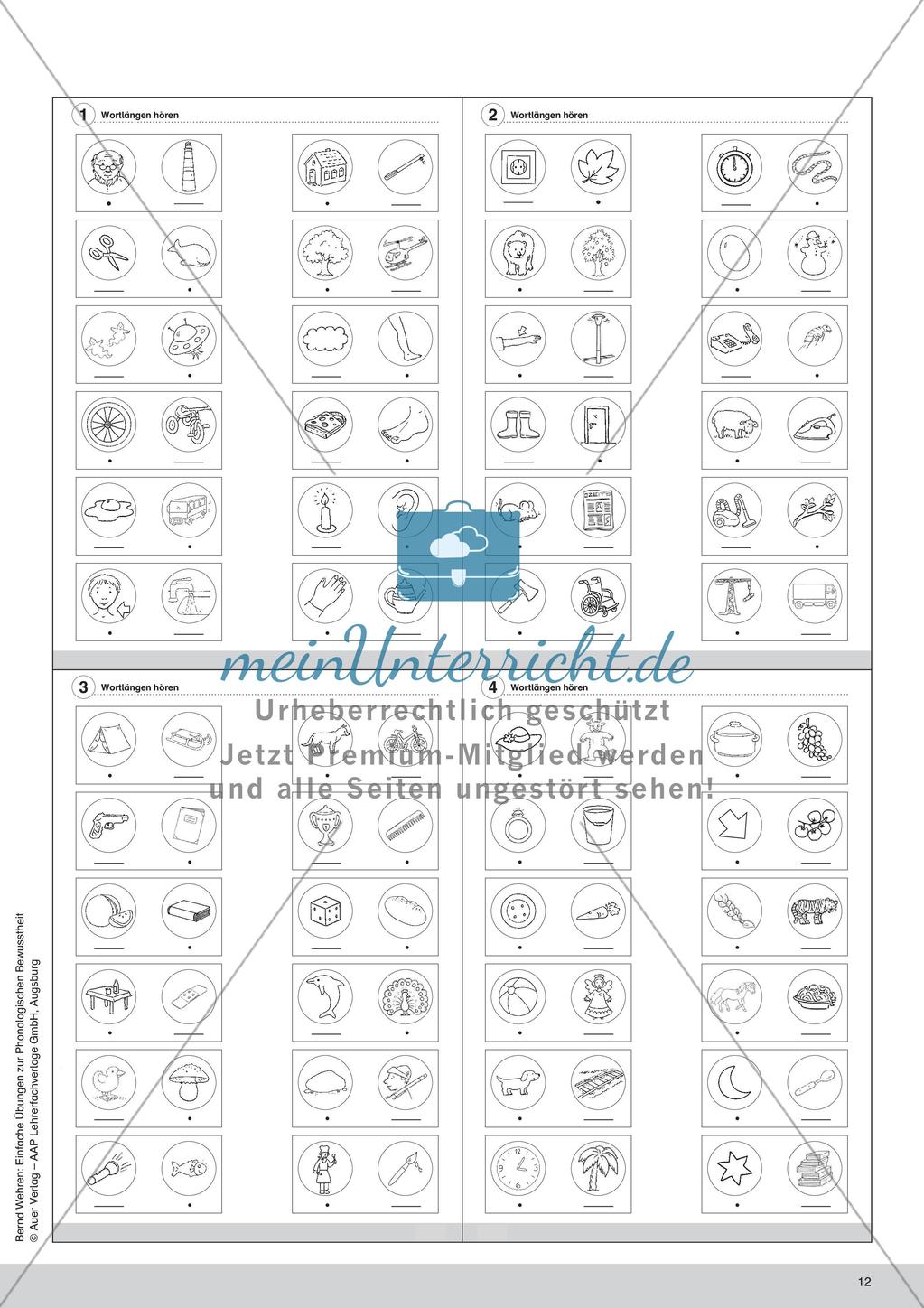 Training der Phonologischen Bewusstheit: Wortlängen Preview 14