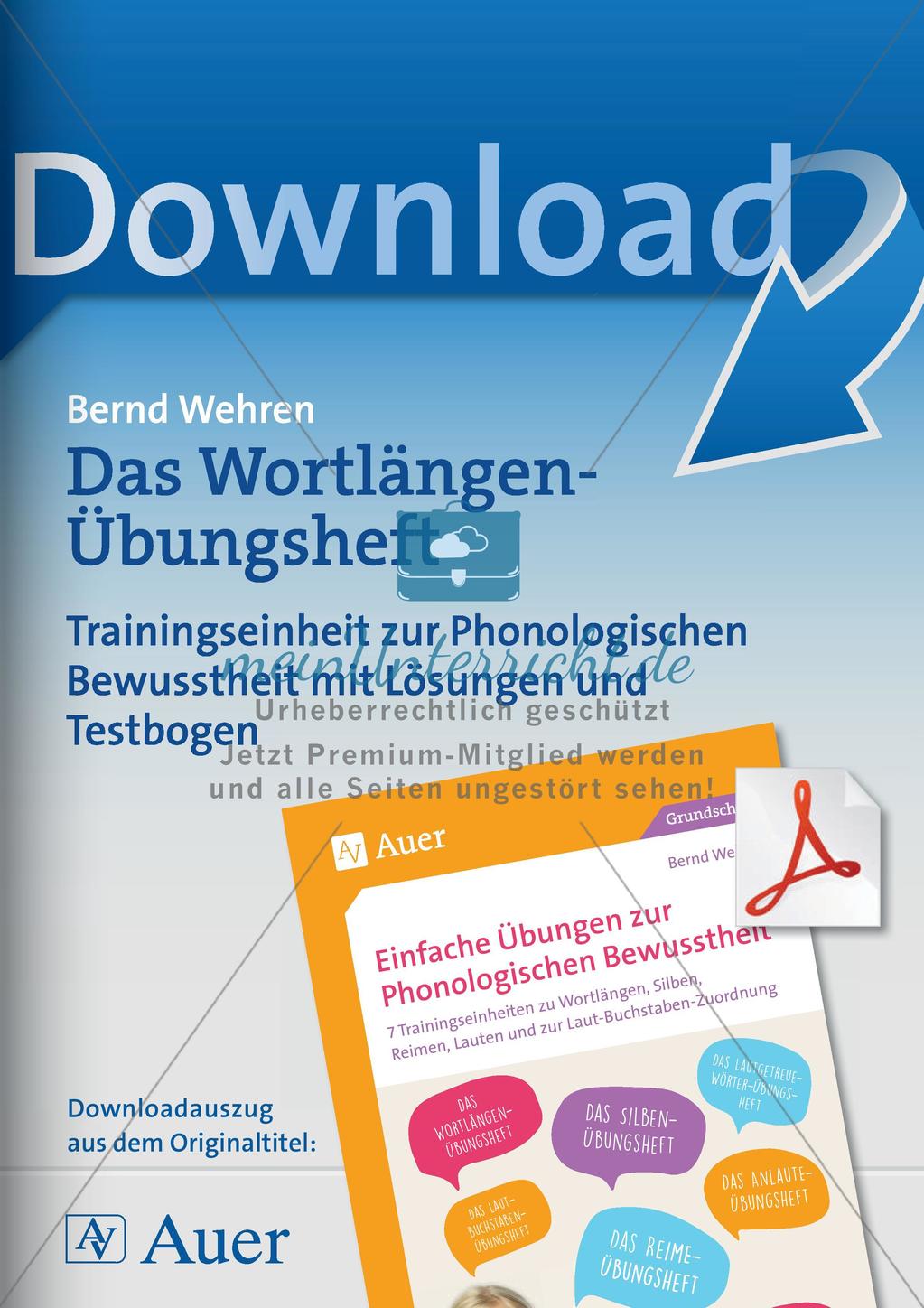 Training der Phonologischen Bewusstheit: Wortlängen Preview 1
