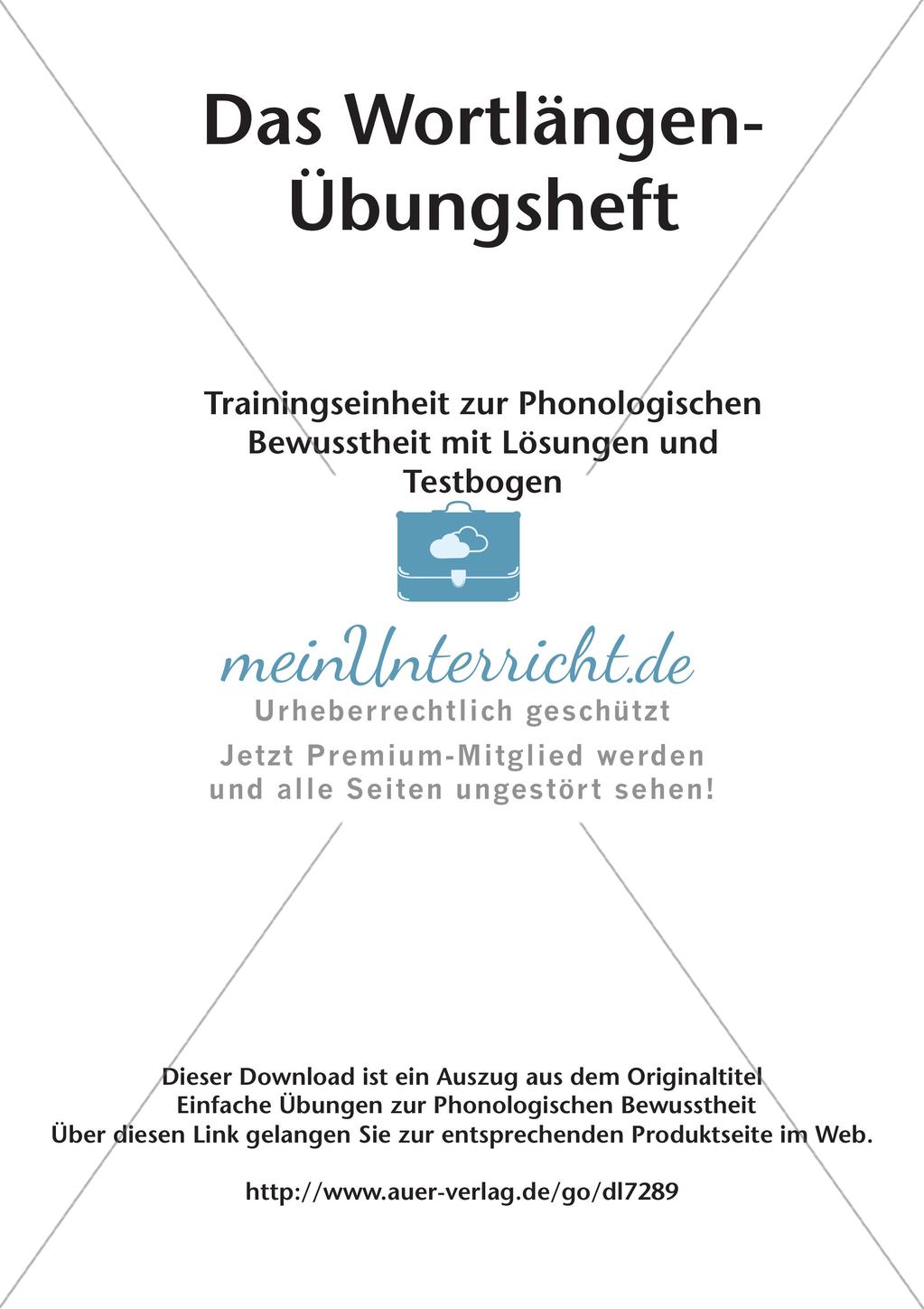 Training der Phonologischen Bewusstheit: Wortlängen Preview 2