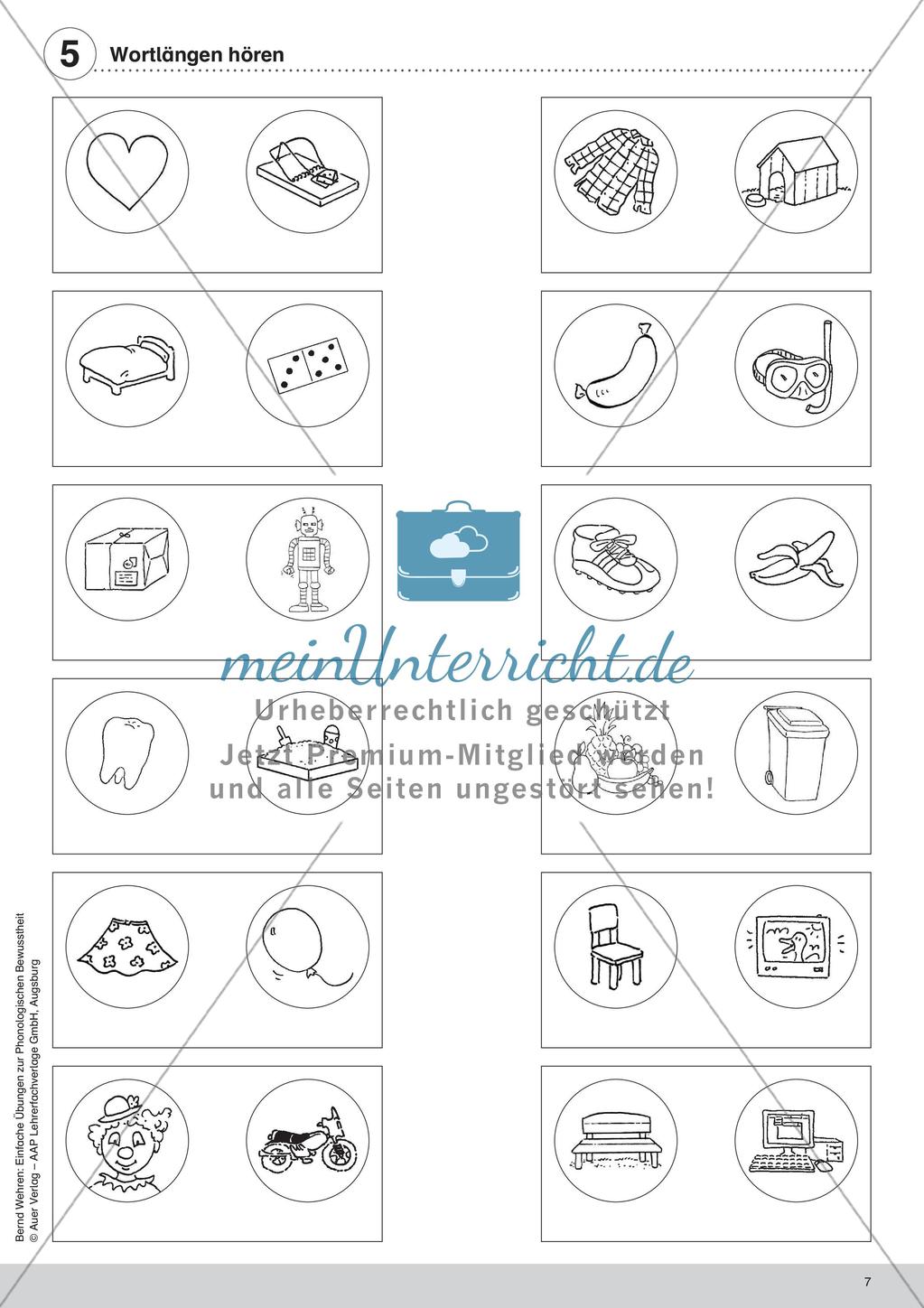 Training der Phonologischen Bewusstheit: Wortlängen Preview 9