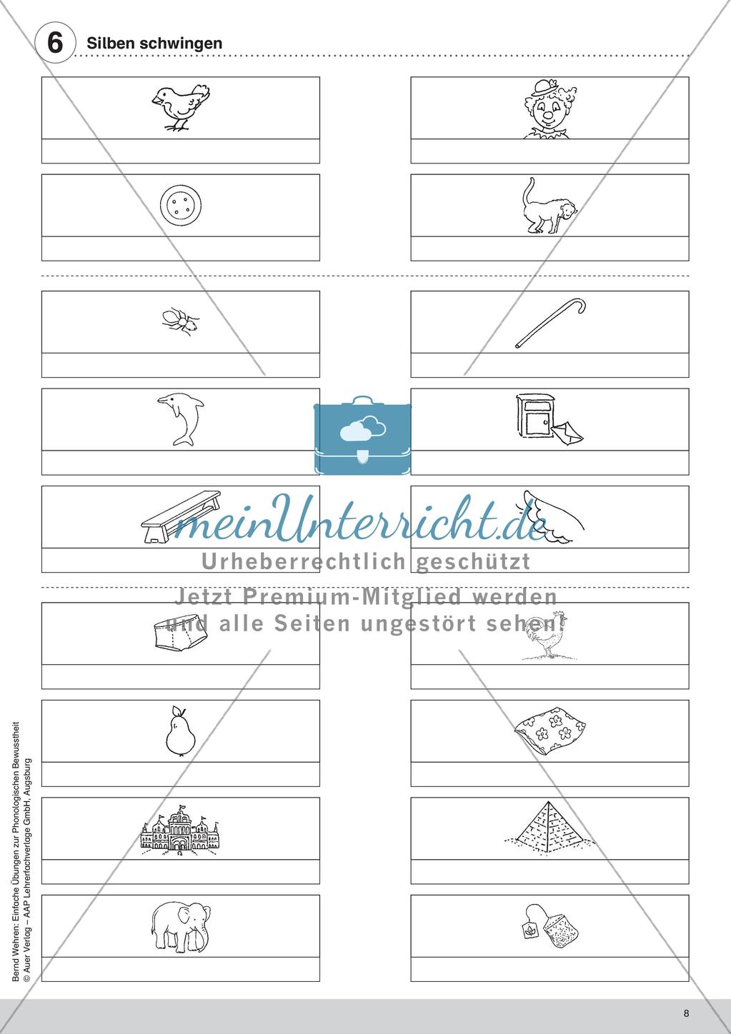 Training der Phonologischen Bewusstheit: Silben Preview 10