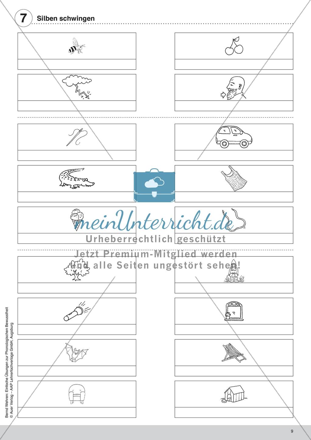 Training der Phonologischen Bewusstheit: Silben Preview 11