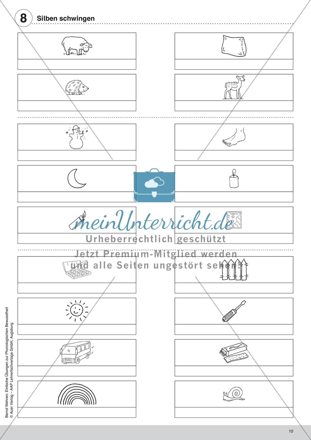 Training der Phonologischen Bewusstheit: Silben Preview 12
