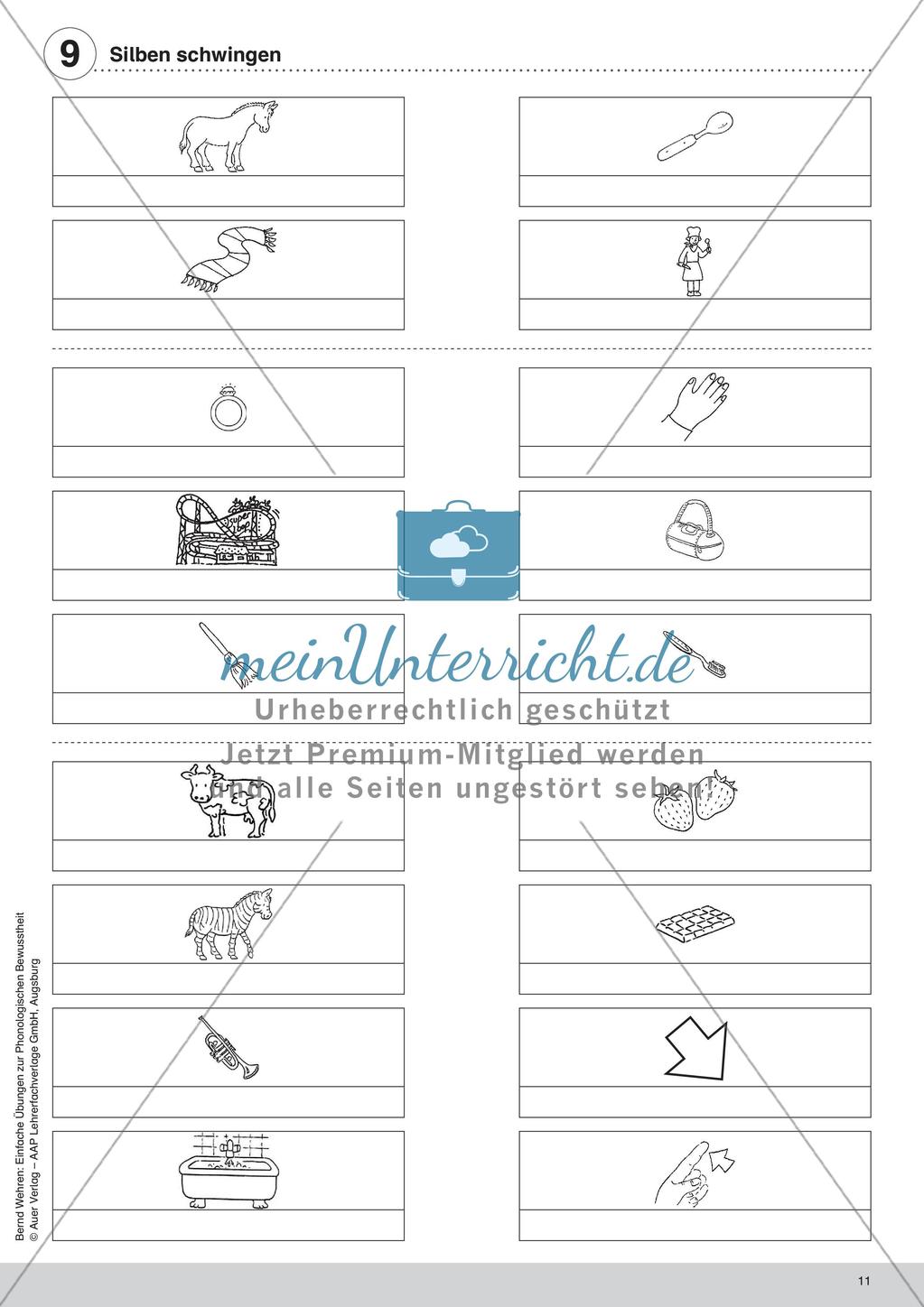 Training der Phonologischen Bewusstheit: Silben Preview 13