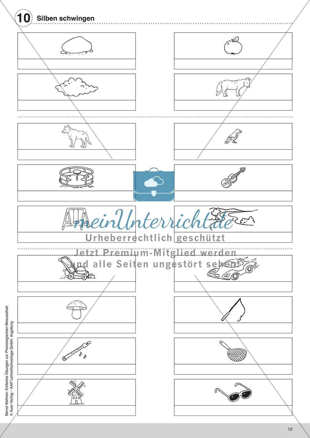 Training der Phonologischen Bewusstheit: Silben Preview 14