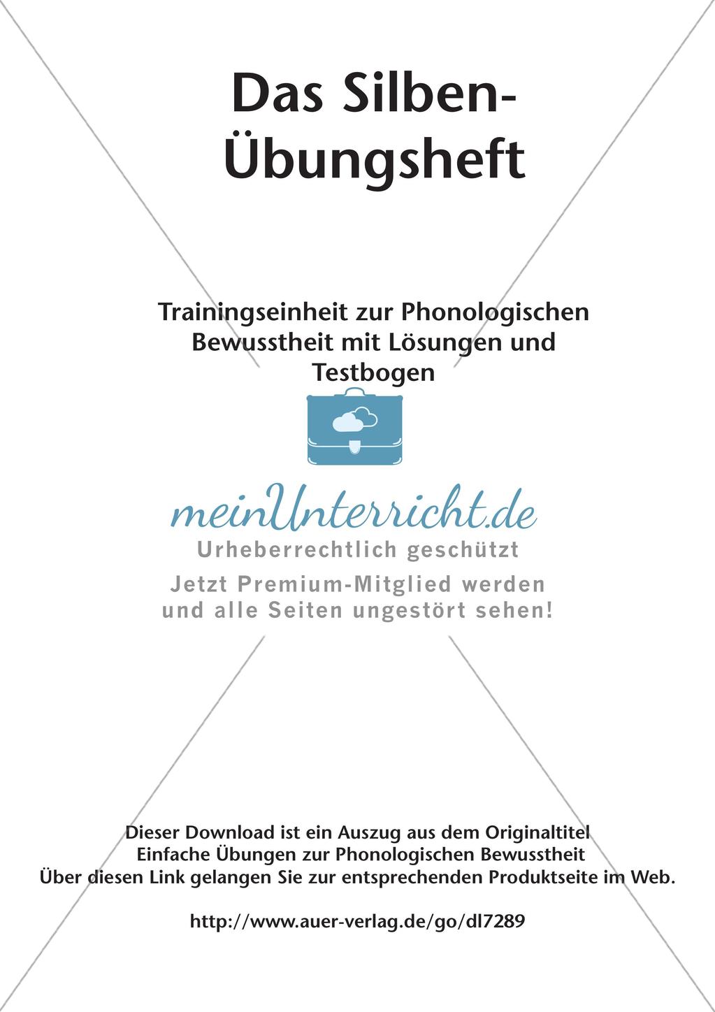 Training der Phonologischen Bewusstheit: Silben Preview 2