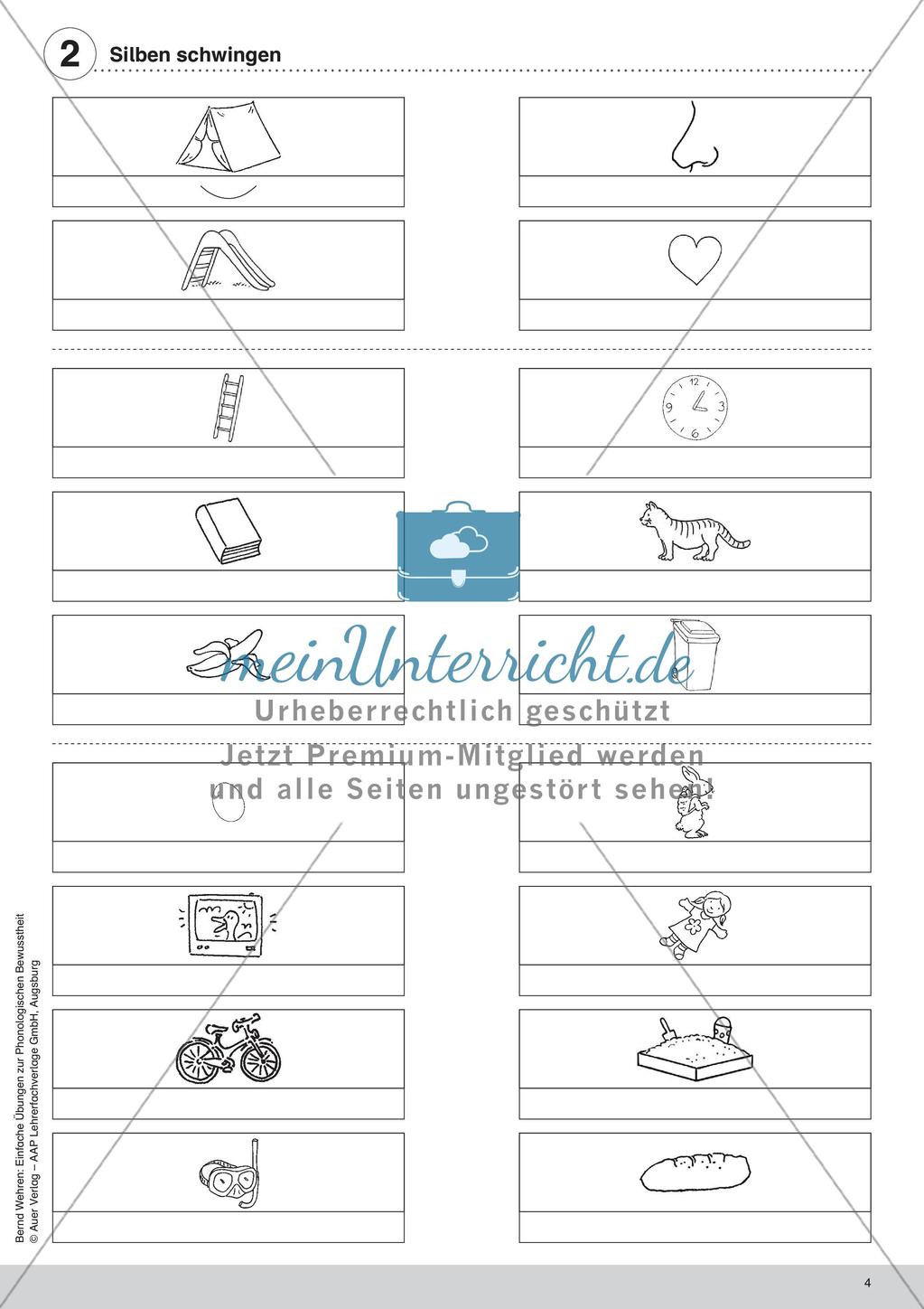 Training der Phonologischen Bewusstheit: Silben Preview 6