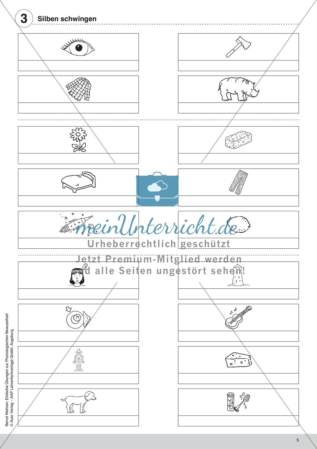 Training der Phonologischen Bewusstheit: Silben Preview 7