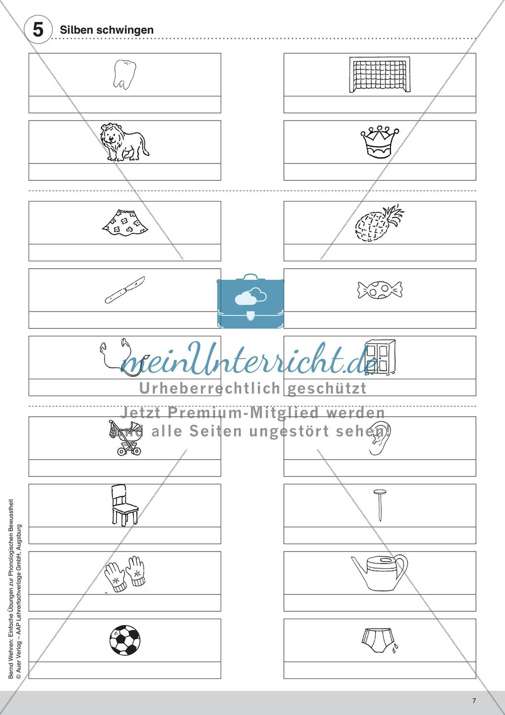 Training der Phonologischen Bewusstheit: Silben Preview 9
