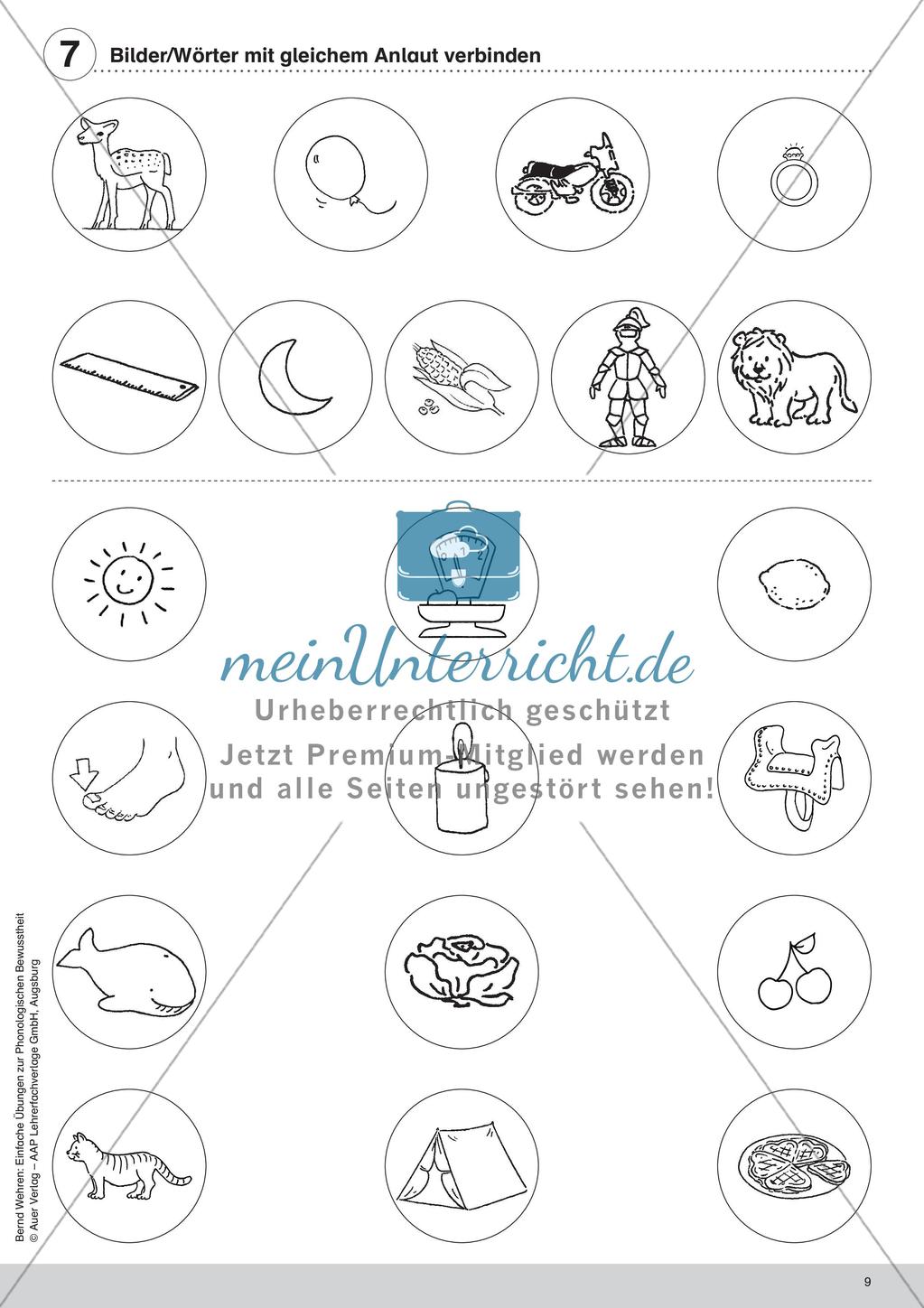 Training der Phonologischen Bewusstheit: Anlaute Preview 11
