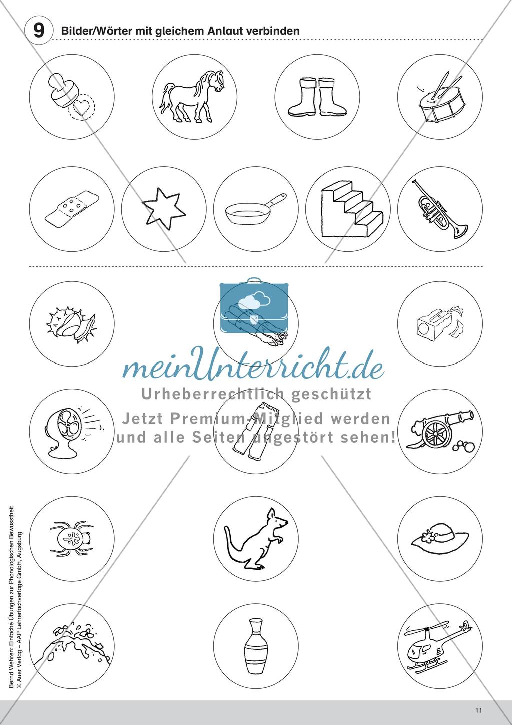 Training der Phonologischen Bewusstheit: Anlaute Preview 13
