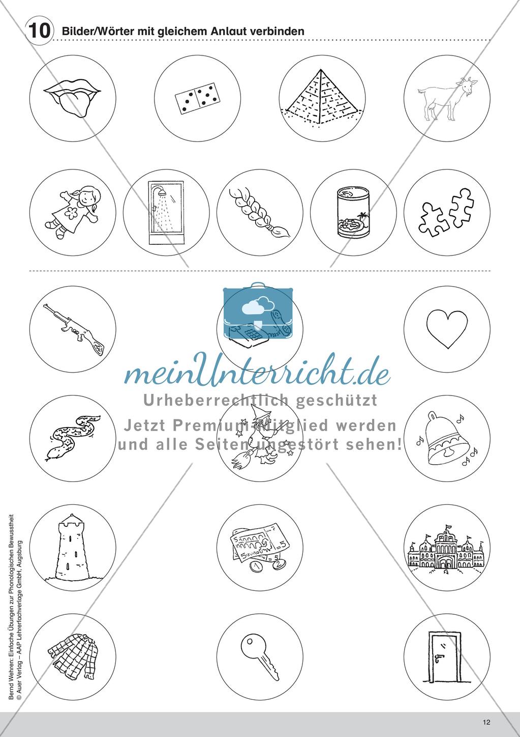 Training der Phonologischen Bewusstheit: Anlaute Preview 14