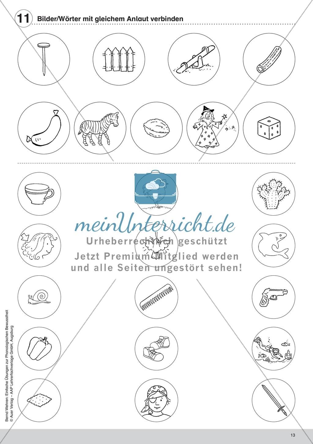 Training der Phonologischen Bewusstheit: Anlaute Preview 15