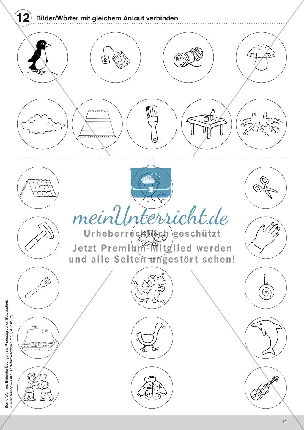Training der Phonologischen Bewusstheit: Anlaute Preview 16