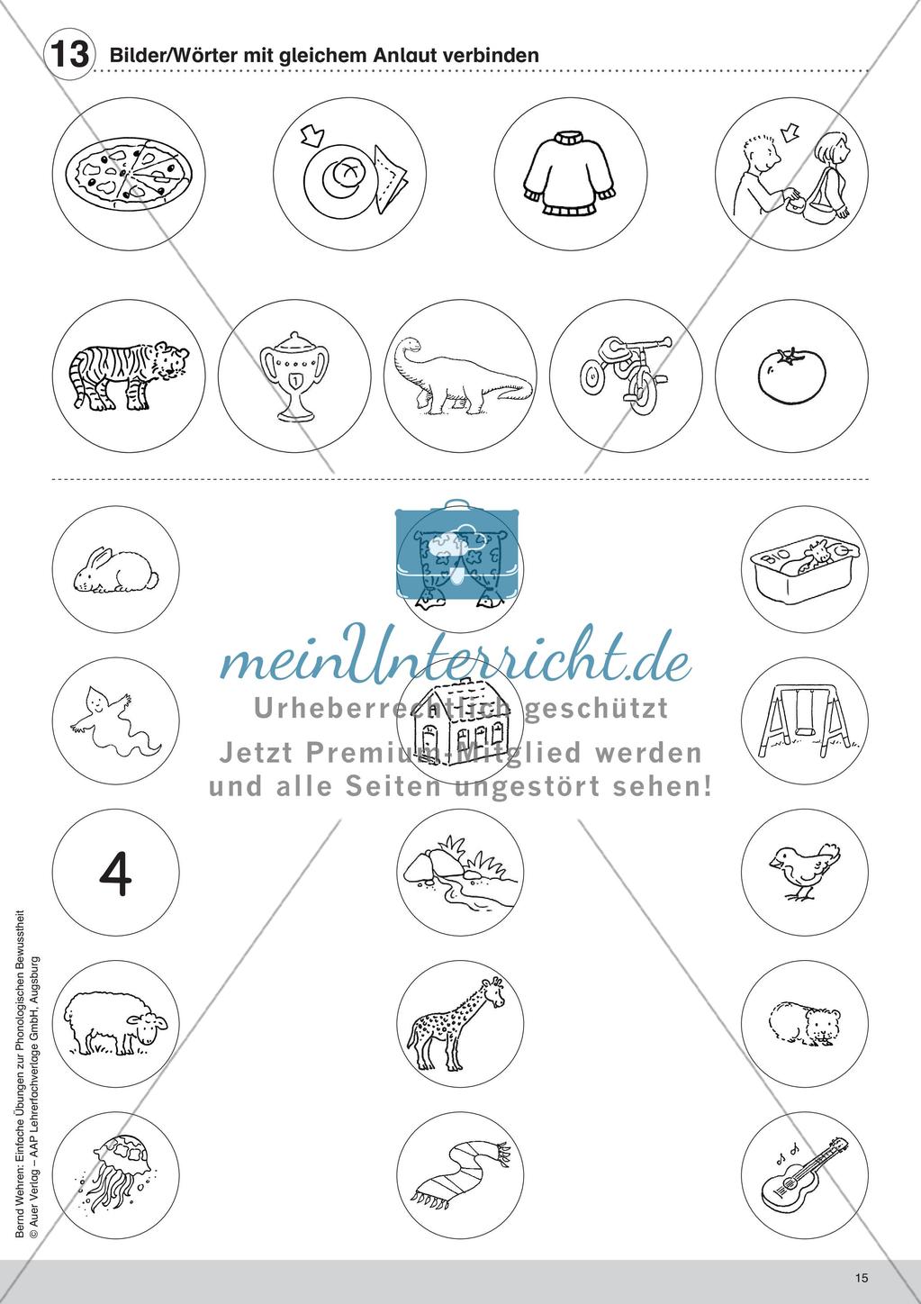 Training der Phonologischen Bewusstheit: Anlaute Preview 17