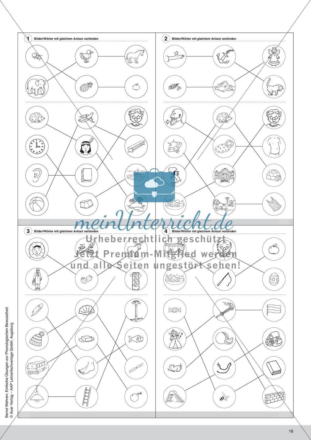 Training der Phonologischen Bewusstheit: Anlaute Preview 20