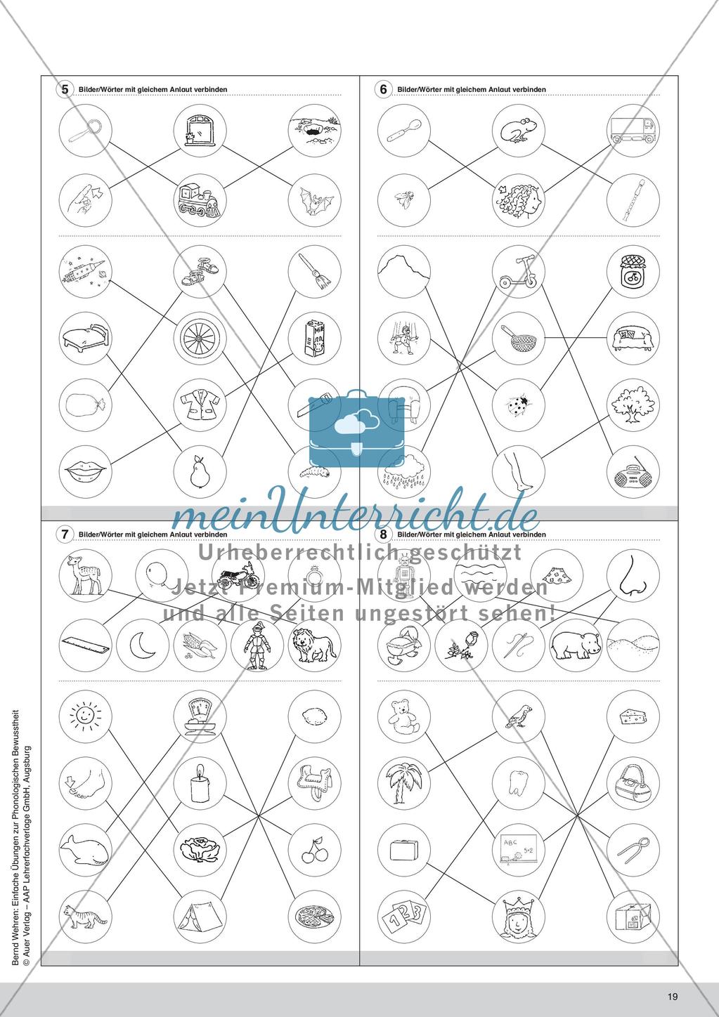 Training der Phonologischen Bewusstheit: Anlaute Preview 21
