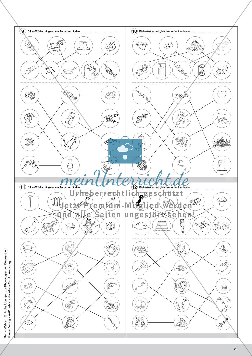 Training der Phonologischen Bewusstheit: Anlaute Preview 22