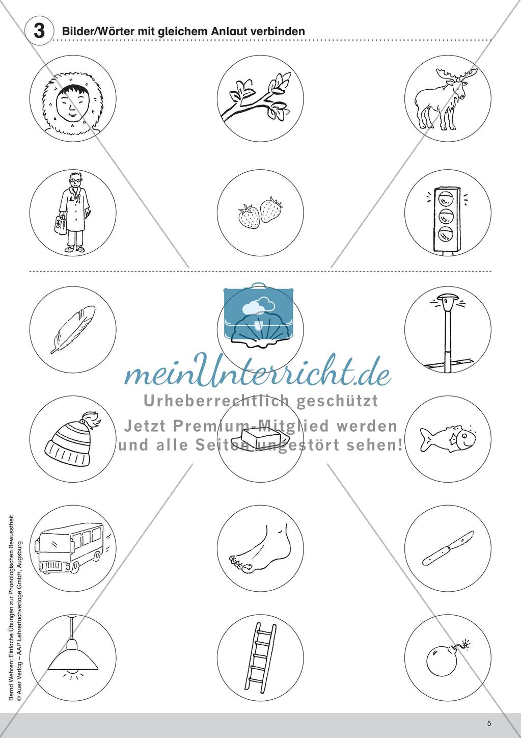 Training der Phonologischen Bewusstheit: Anlaute Preview 7