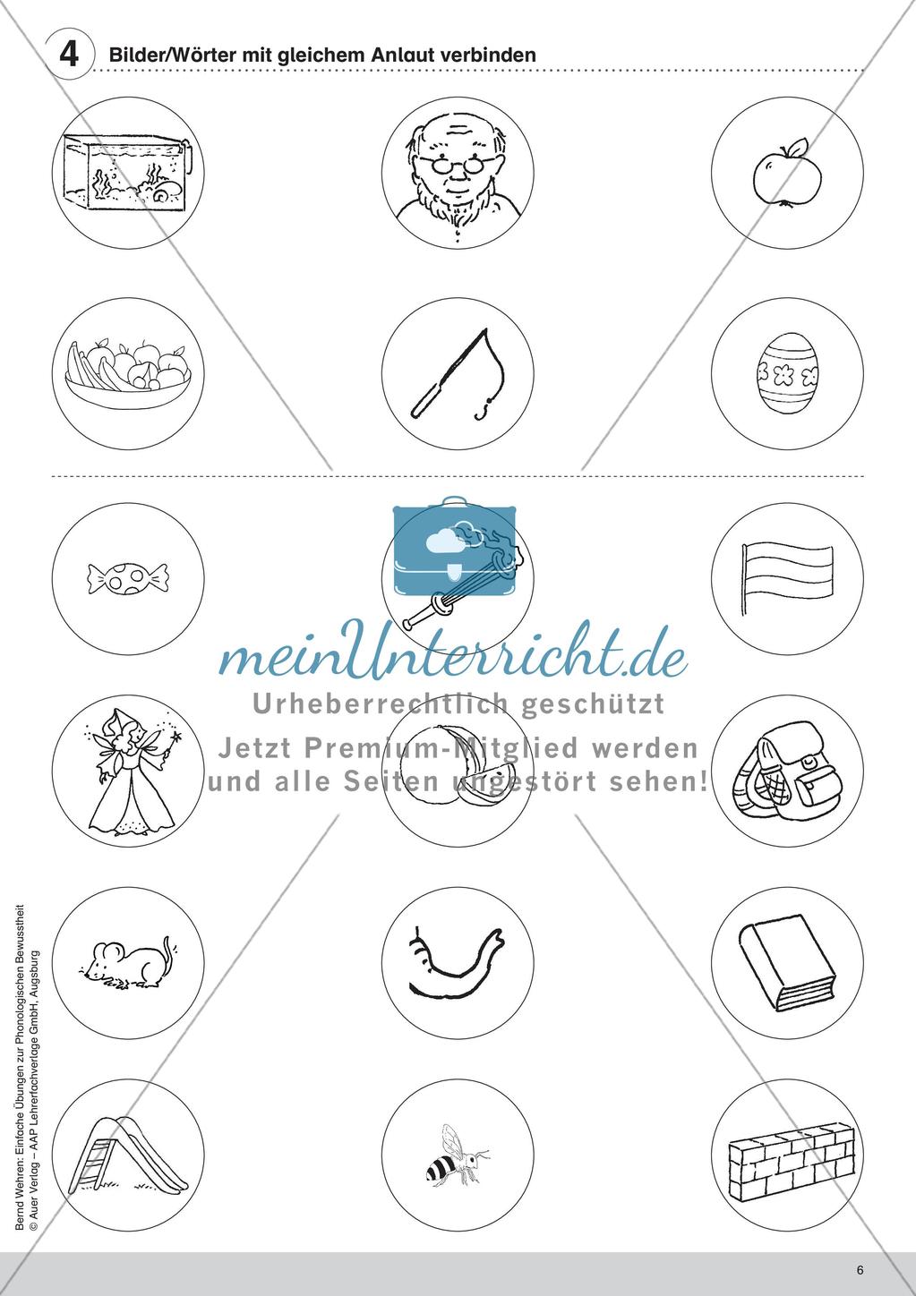 Training der Phonologischen Bewusstheit: Anlaute Preview 8