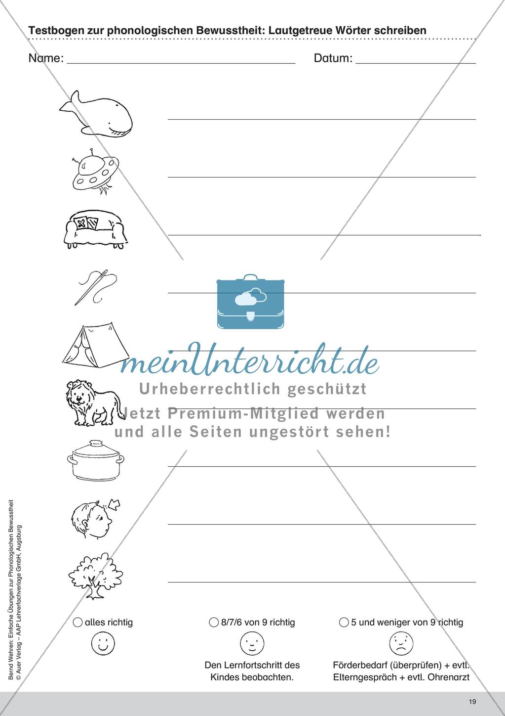 Training der Phonologischen Bewusstheit: Lautgetreue Wörter Preview 21