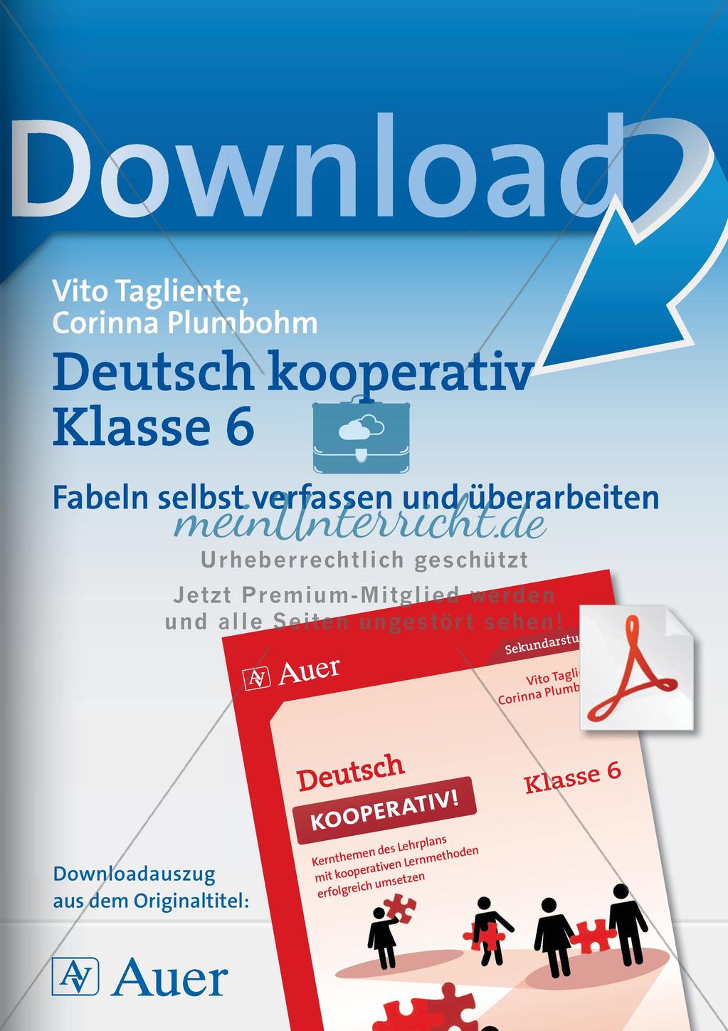 Verfassen und Überarbeiten von Fabeln Preview 1