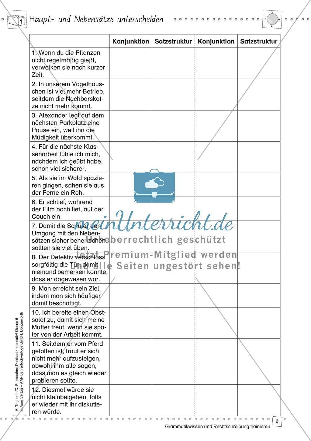 Unterscheidung von Haupt- und Nebensätzen Preview 4