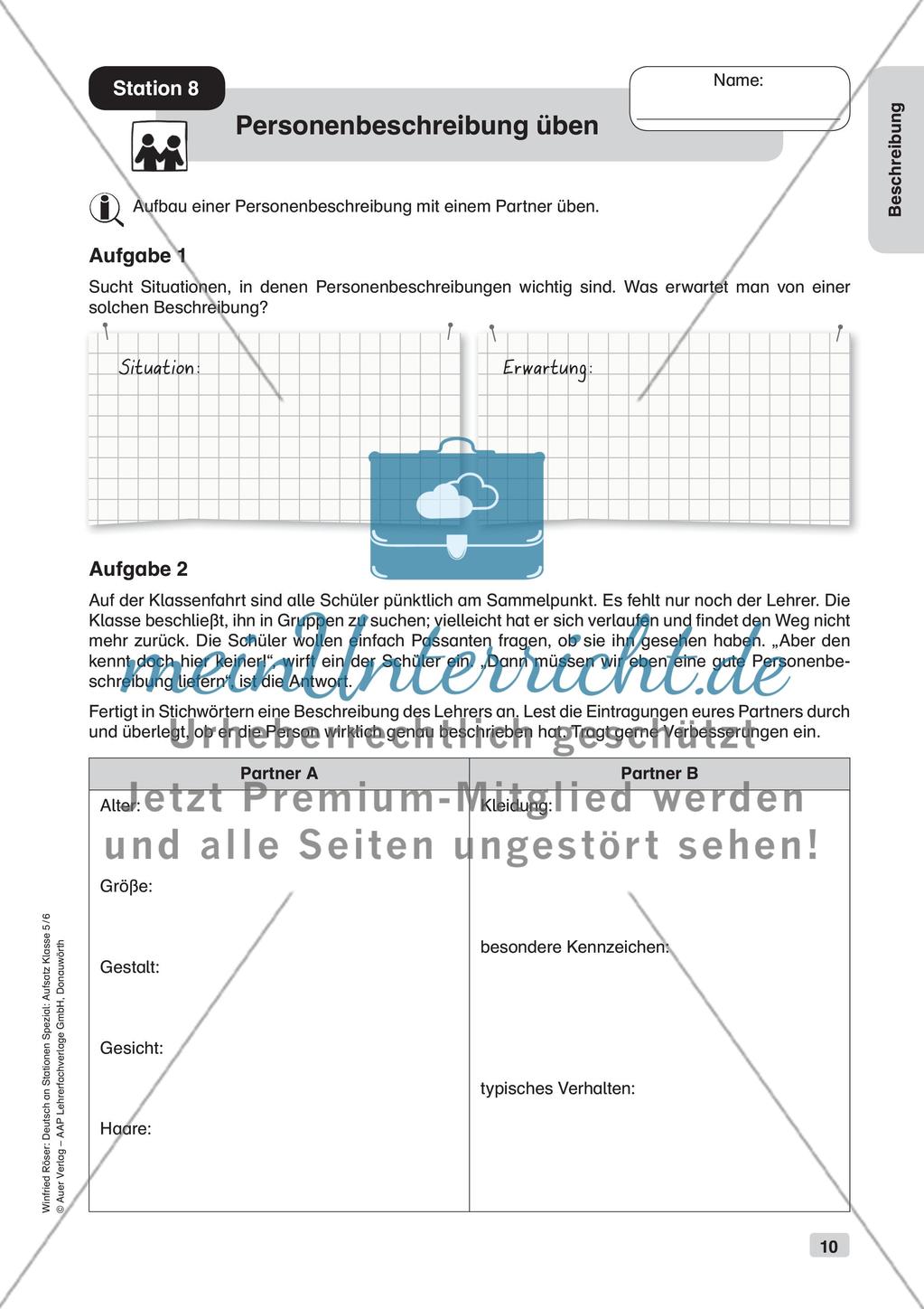Aufsatzarbeit: Beschreibung Preview 12