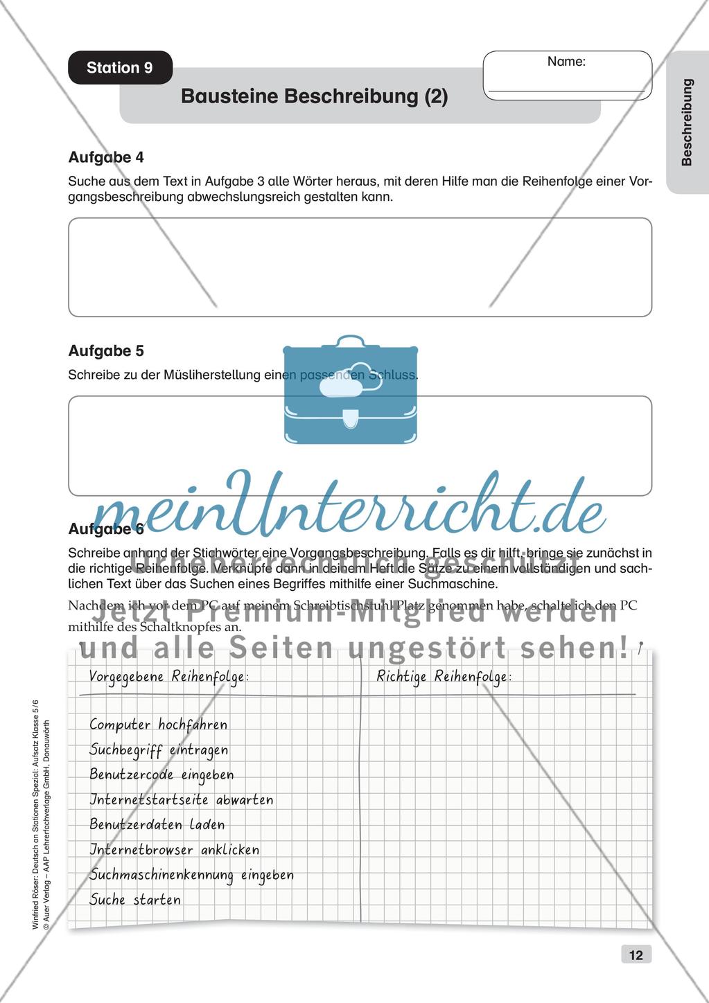 Aufsatzarbeit: Beschreibung Preview 14