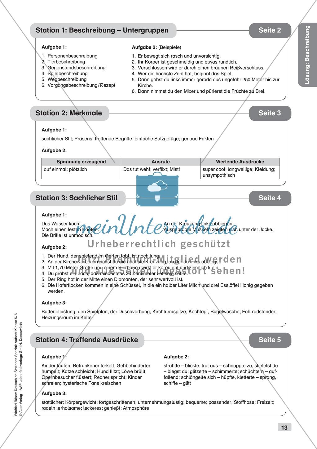 Aufsatzarbeit: Beschreibung Preview 15
