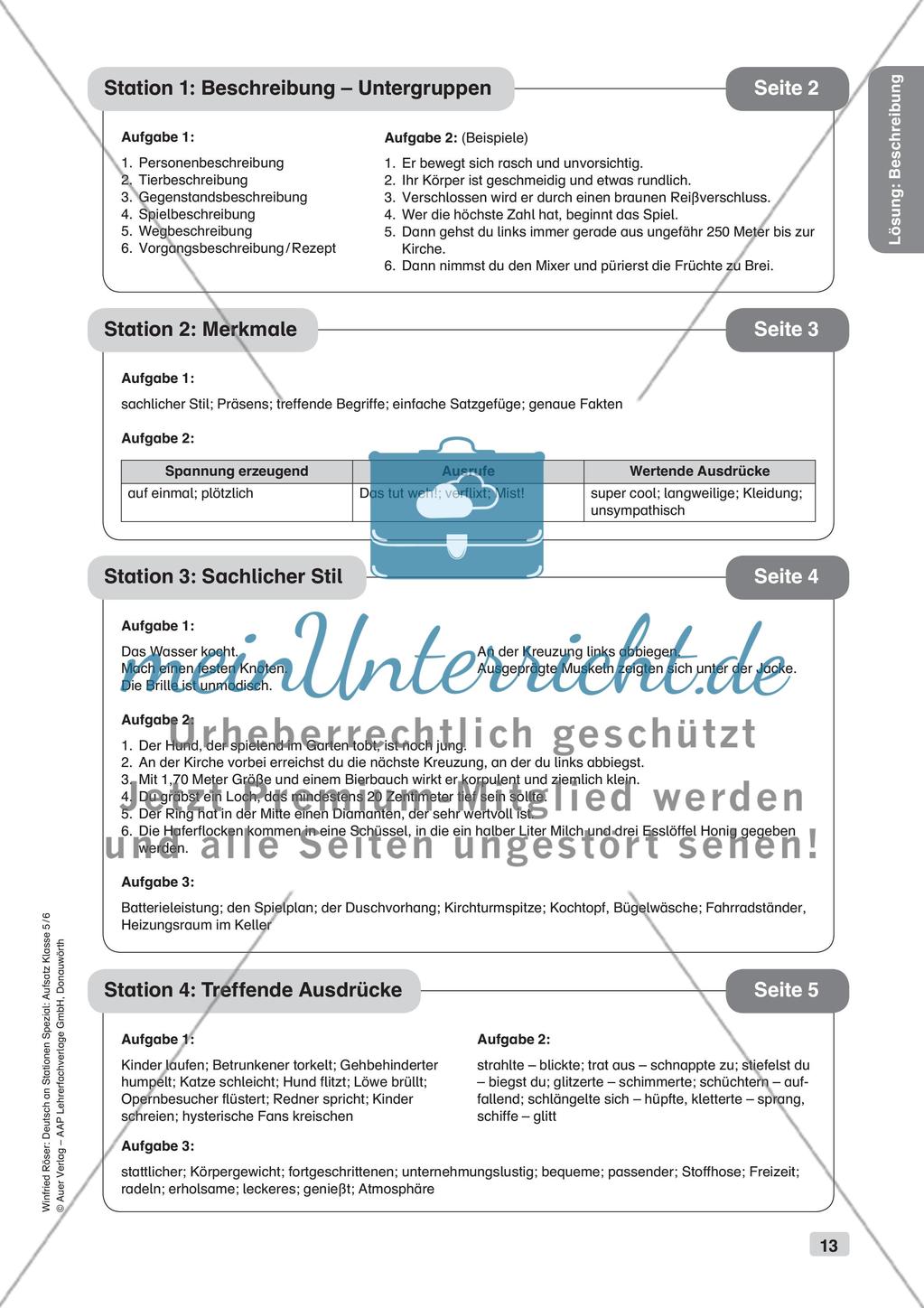 Aufsatzarbeit: Beschreibung Preview 15
