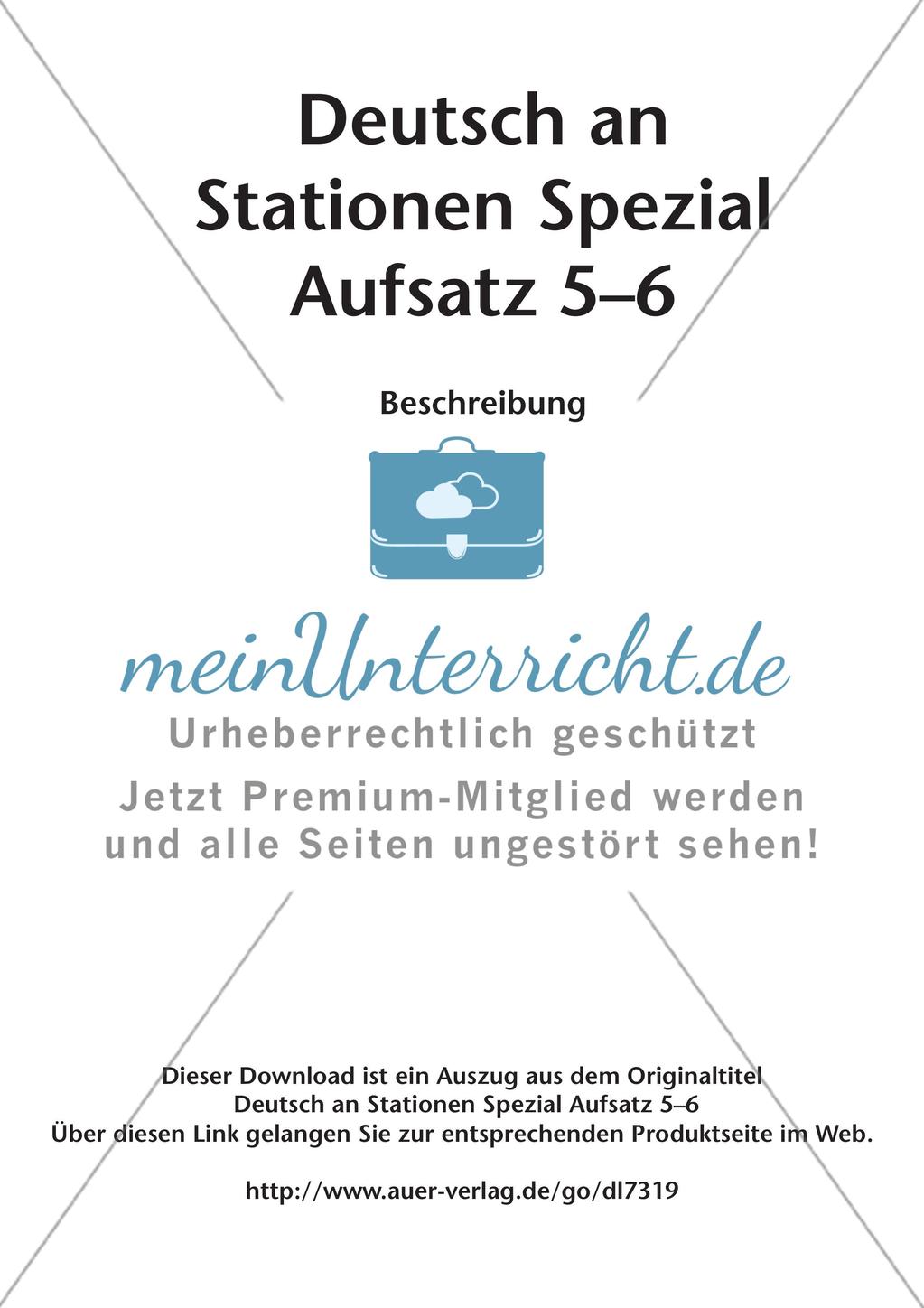 Aufsatzarbeit: Beschreibung Preview 2