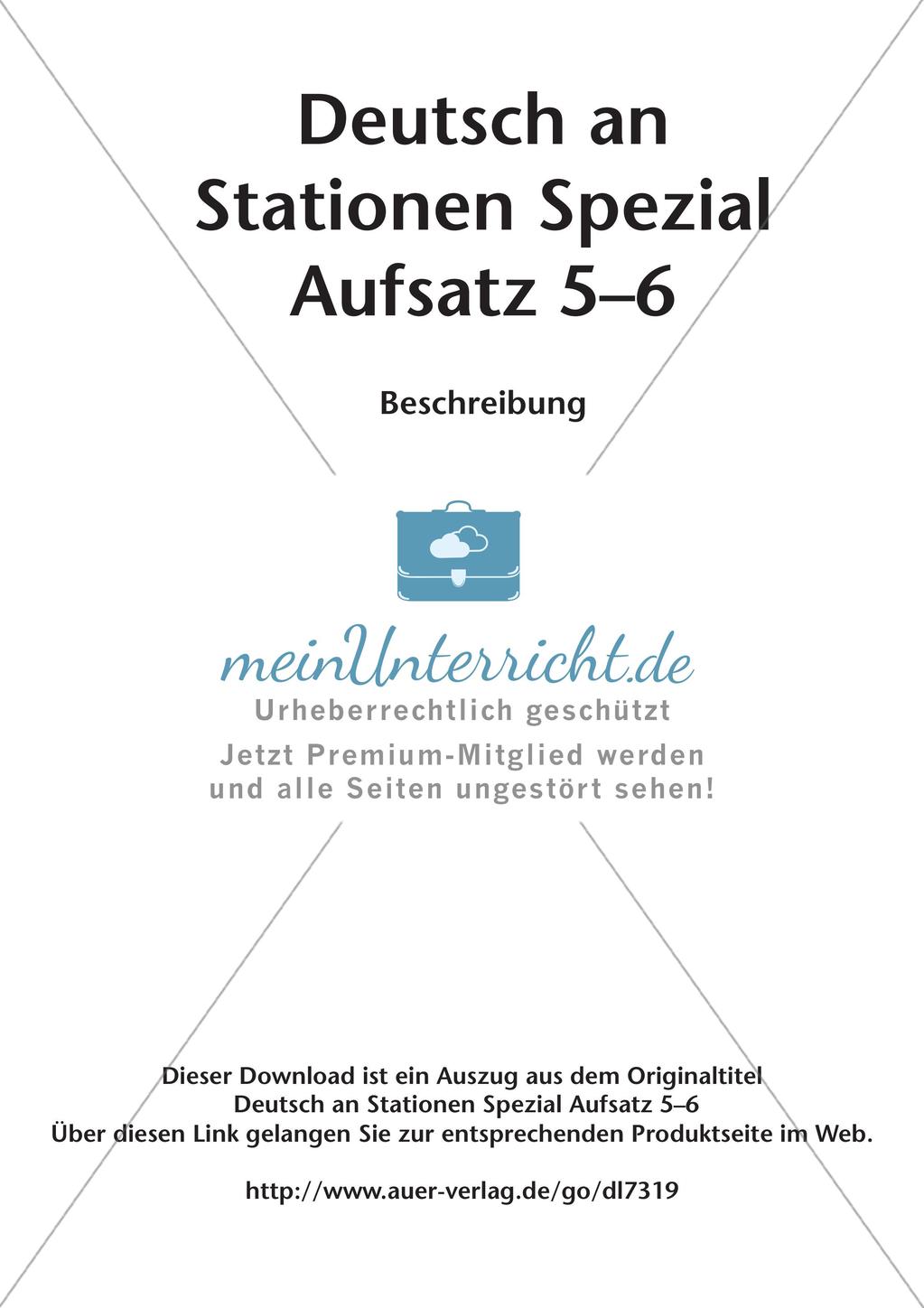Aufsatzarbeit: Beschreibung Preview 2