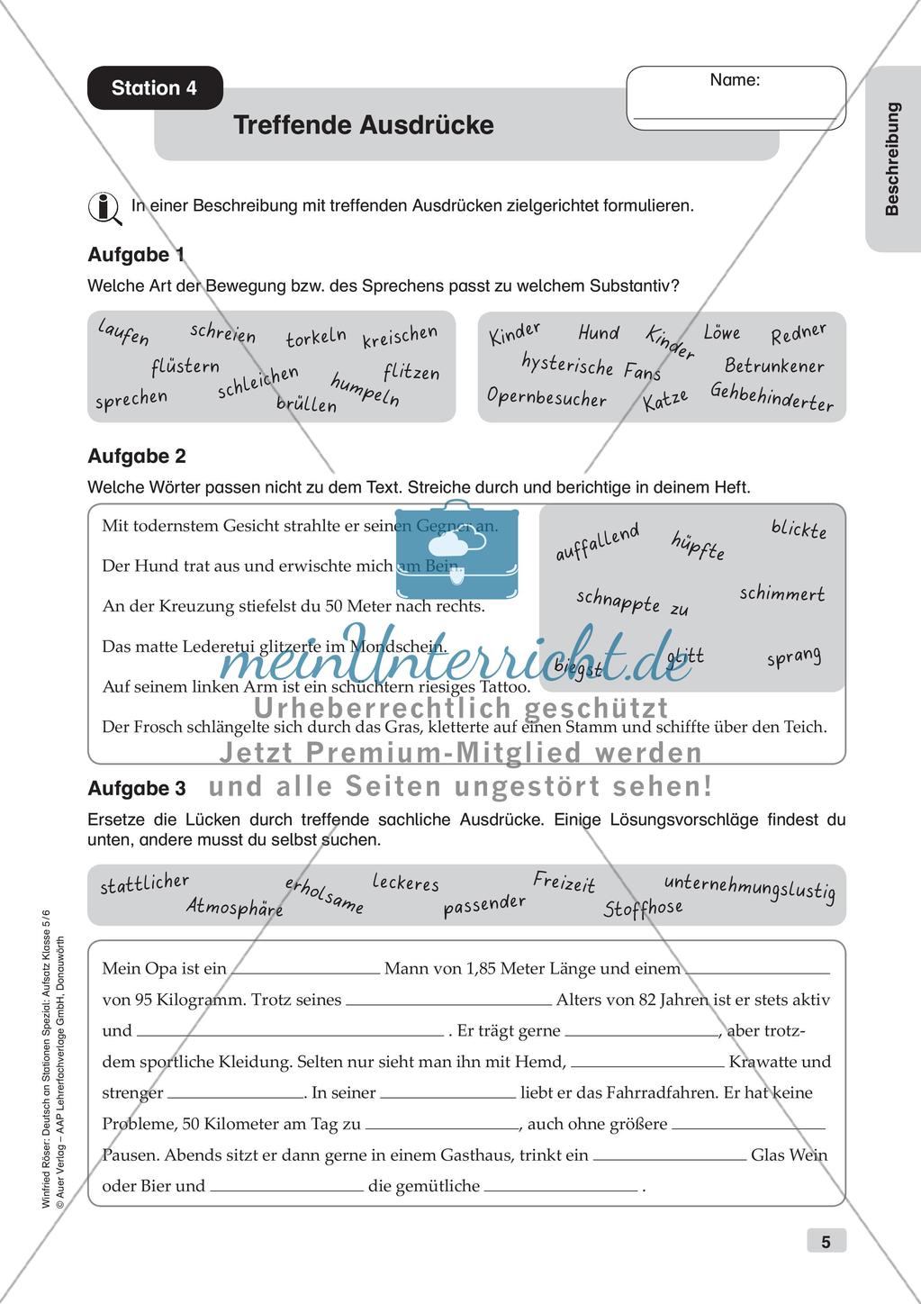Aufsatzarbeit: Beschreibung Preview 7