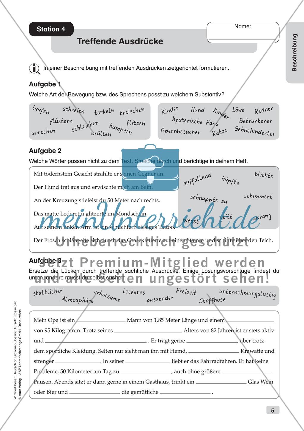 Aufsatzarbeit: Beschreibung Preview 7